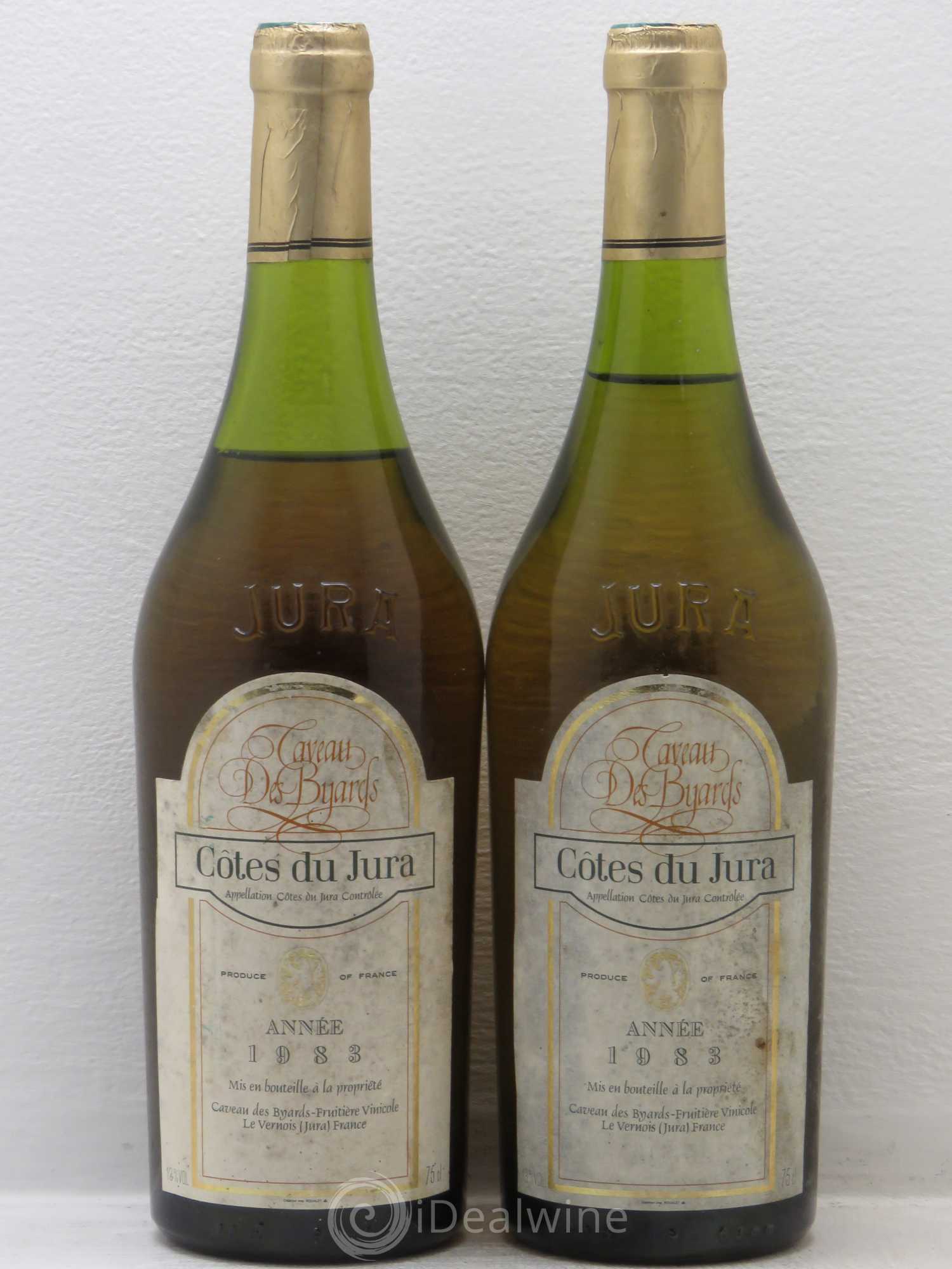 Côtes du Jura 1983 - Posten von 2 Flaschen - 0