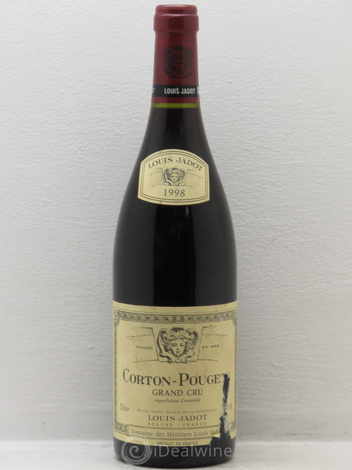 Corton Grand Cru Pougets Maison Louis Jadot 1998 - Lot de 1 bouteille - 0