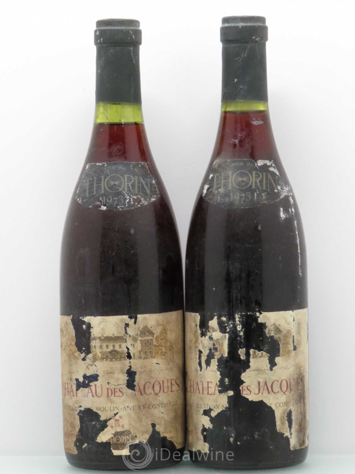 Moulin-à-Vent Clos des Thorins Château des Jacques 1973 - Lot de 2 bouteilles - 0