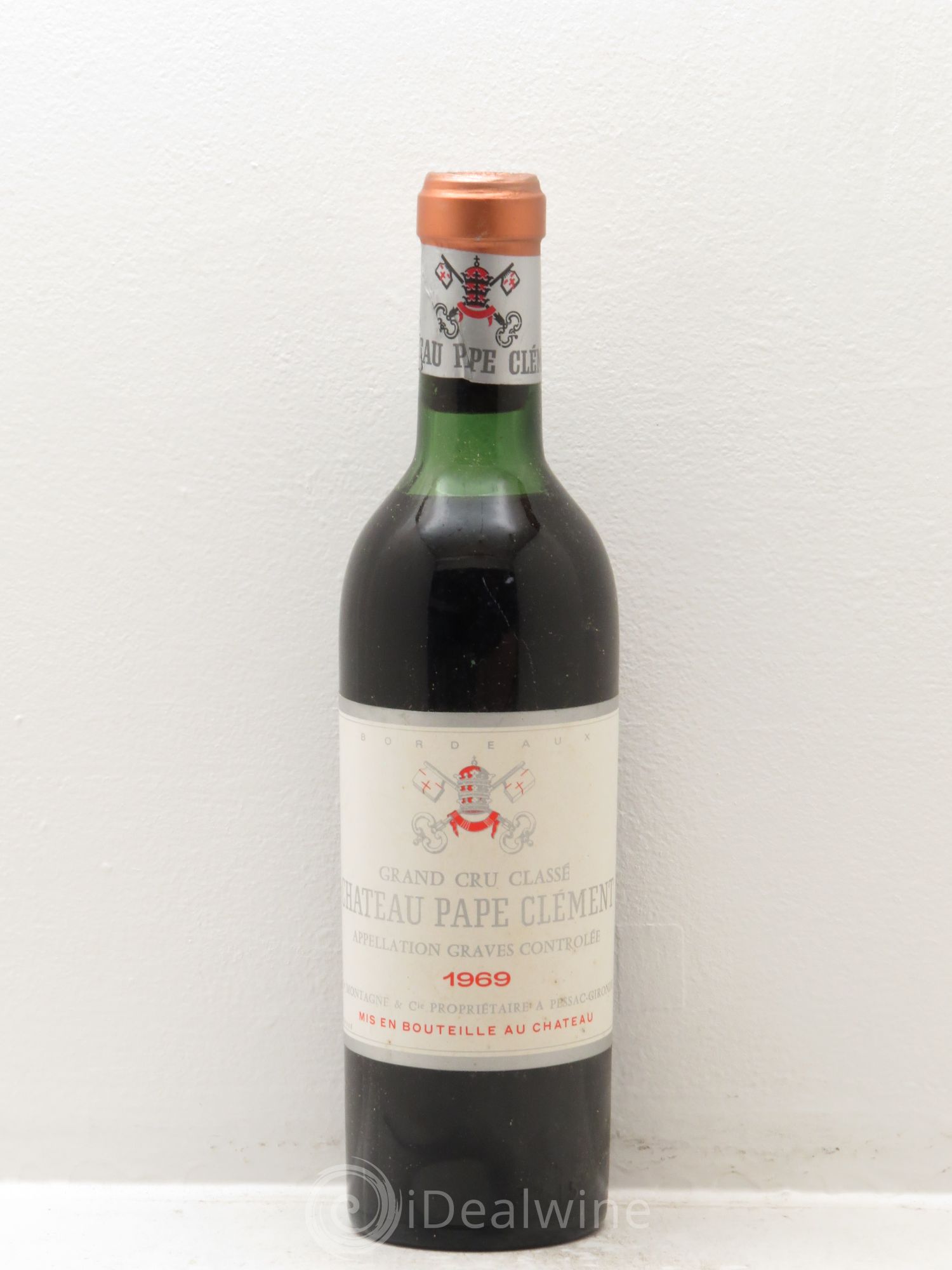 Château Pape Clément Cru Classé de Graves 1969 - Lot de 1 demi bouteille - 0
