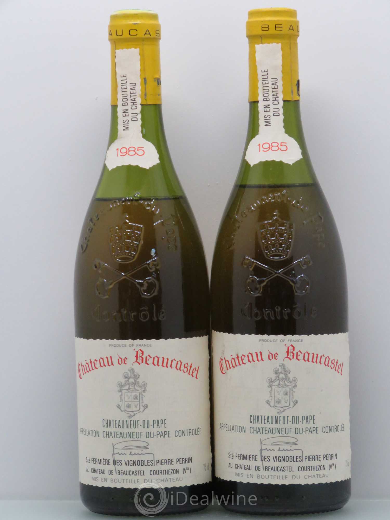 Châteauneuf-du-Pape Château de Beaucastel Famille Perrin 1985 - Lot de 2 bouteilles - 0