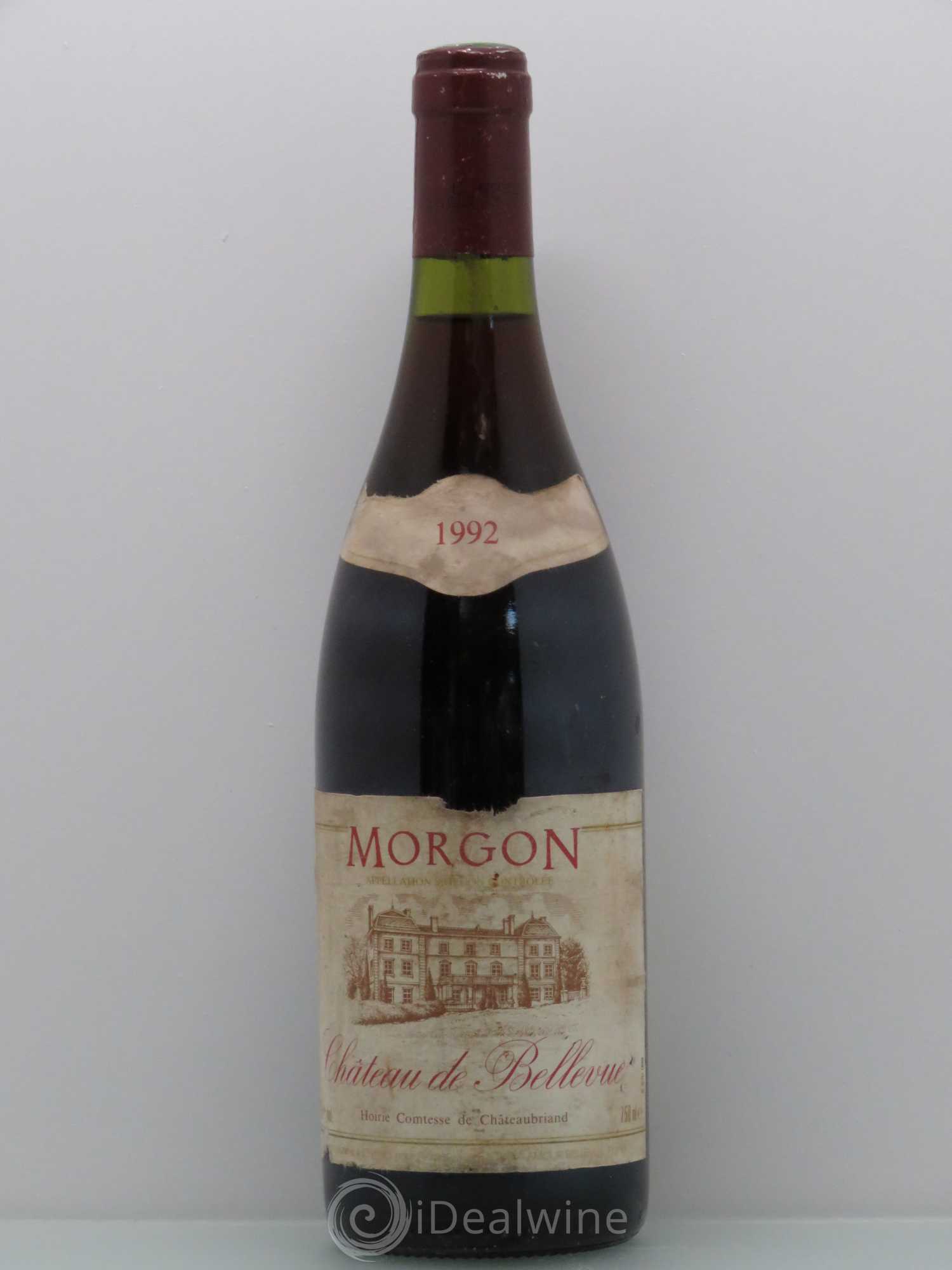 Morgon Château de Bellevue 1992 - Lot de 1 bouteille - 0