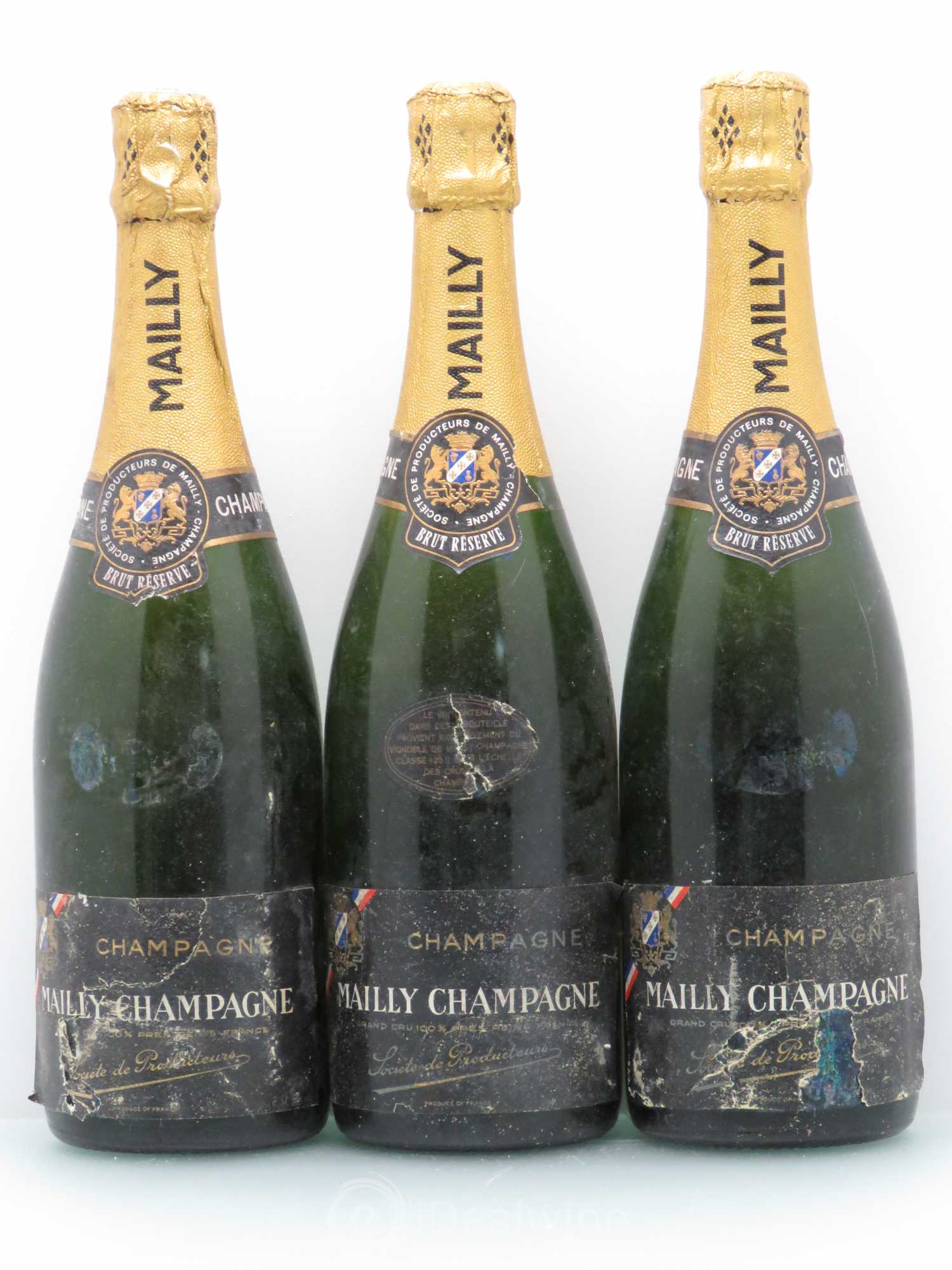 Champagne Mailly- Brut Réserve - Posten von 3 Flaschen - 0