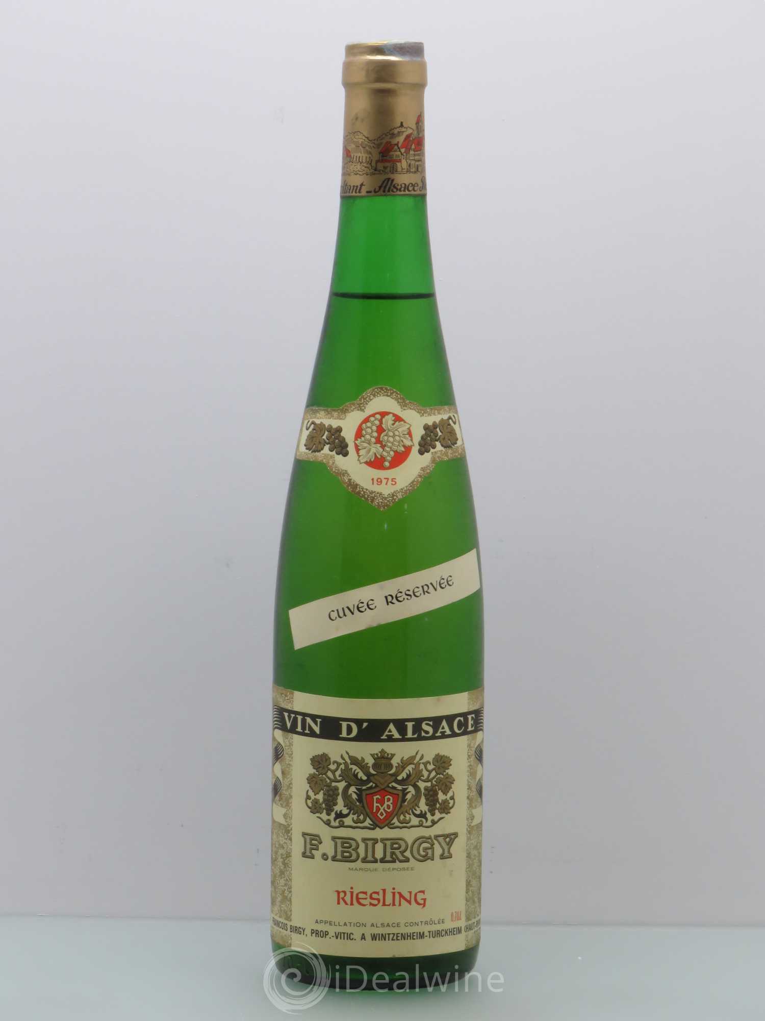 Riesling F. Birgy Cuvee Reservee 1975 - Lotto di 1 bottiglia - 0