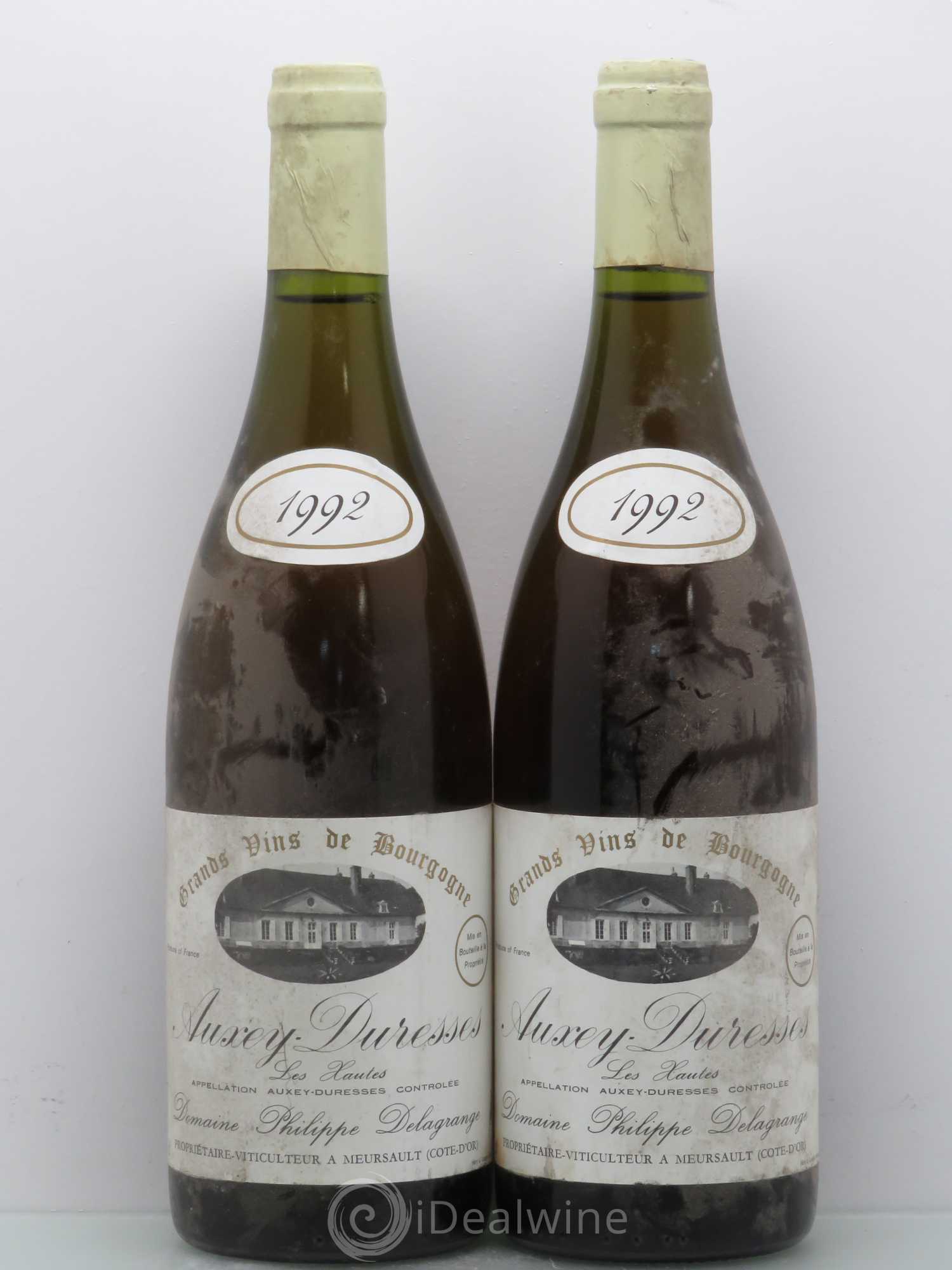 Auxey-Duresses Les Hautes - Philippe Delagrange 1992 - Lotto di 2 bottiglie - 0