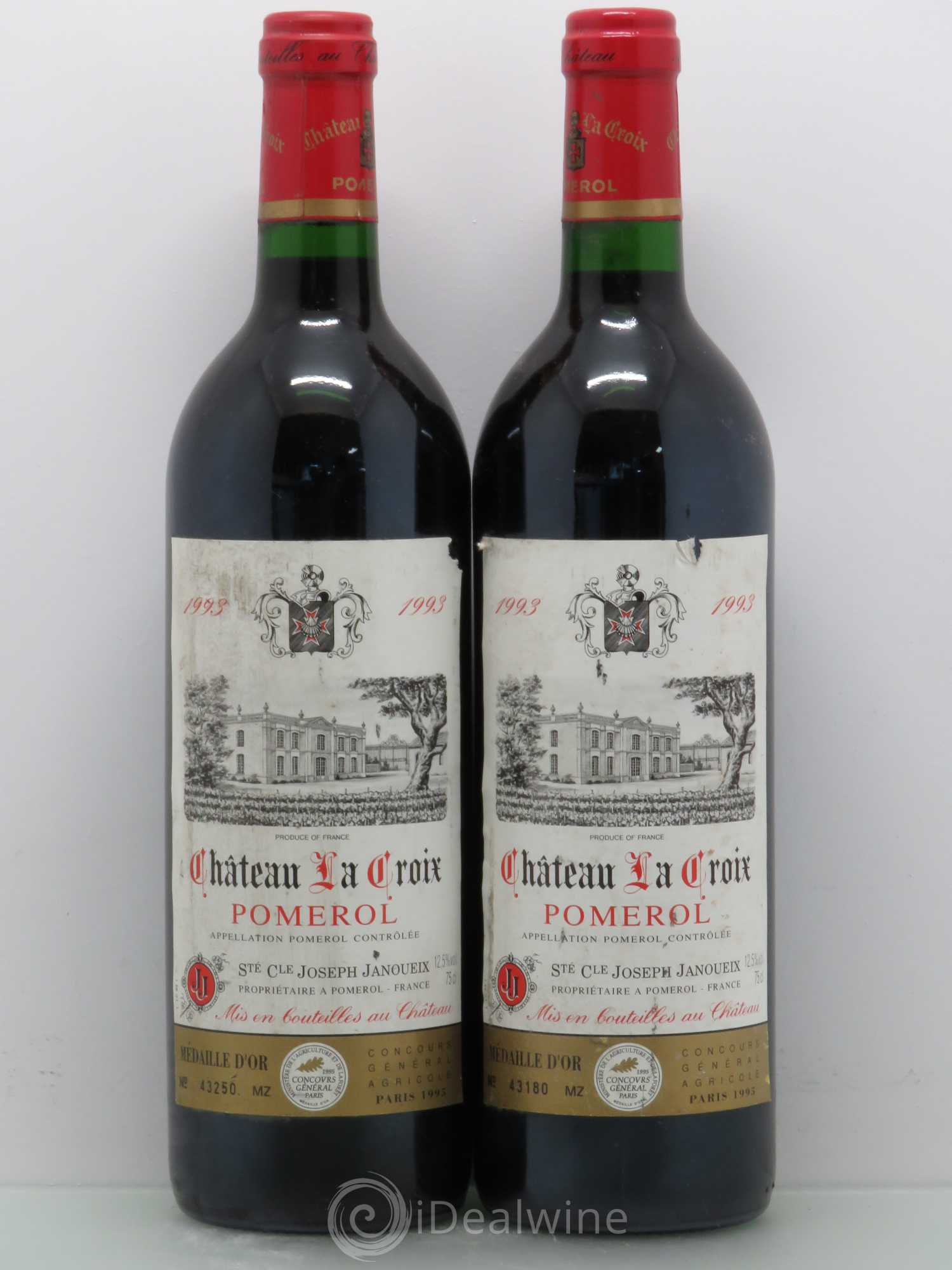 Pomerol Château La Croix 1993 - Posten von 2 Flaschen - 0