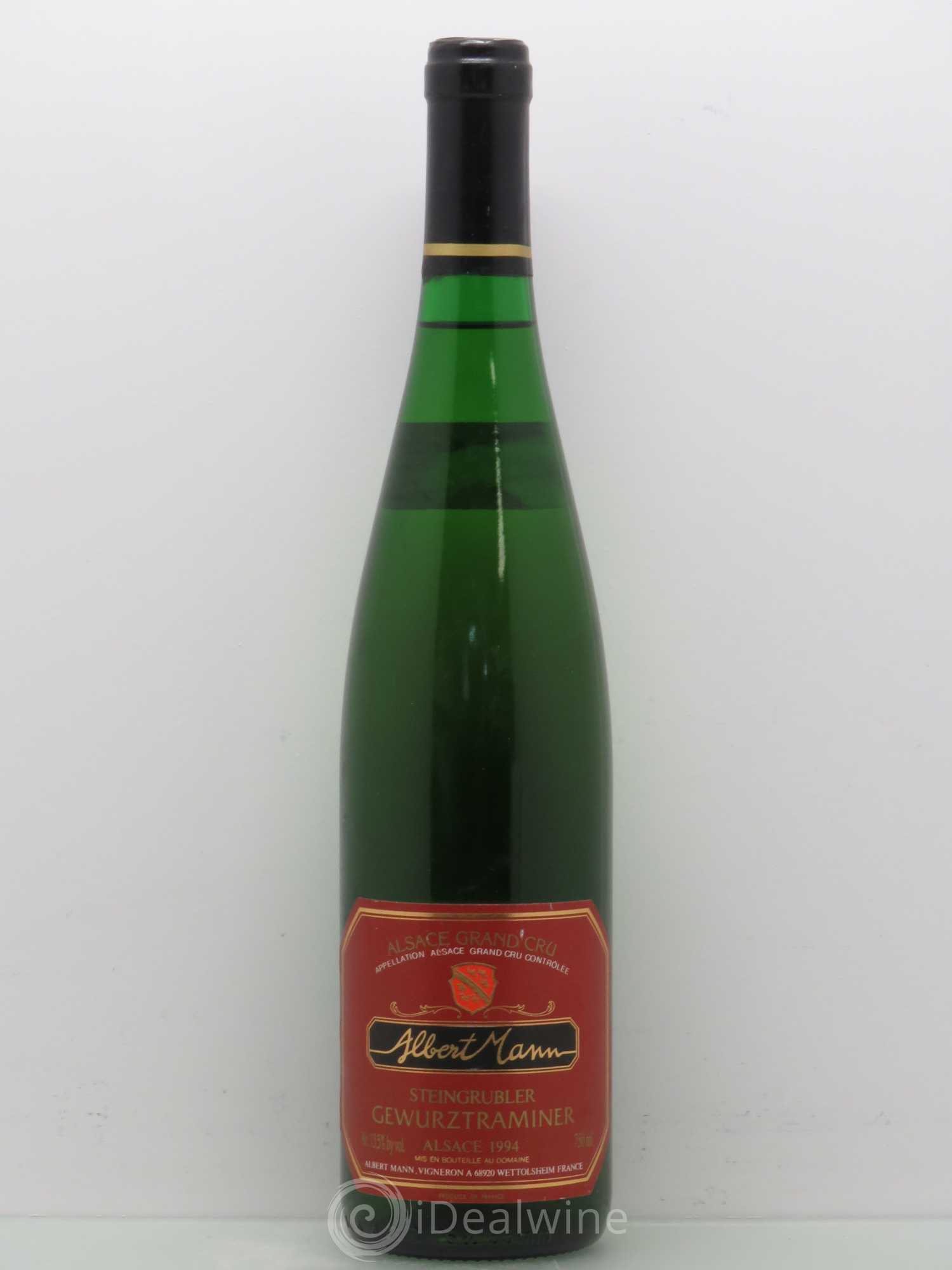 Gewurztraminer Alsace Grand Cru Steingrubler - Albert Mann 1994 - Posten von 1 Flasche - 0
