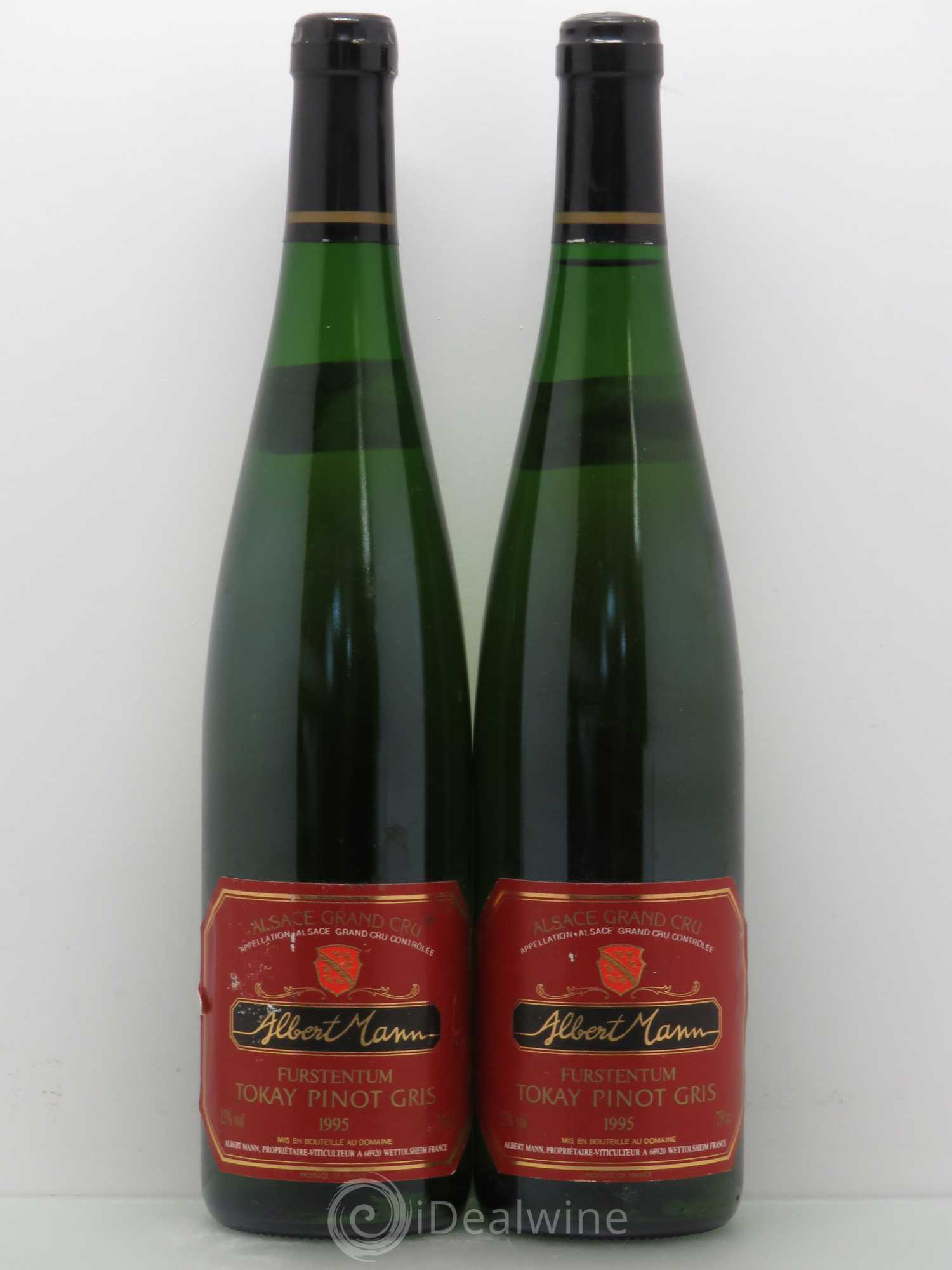 Pinot Gris Alsace Grand Cru Furstentum - Albert Mann 1995 - Posten von 2 Flaschen - 0