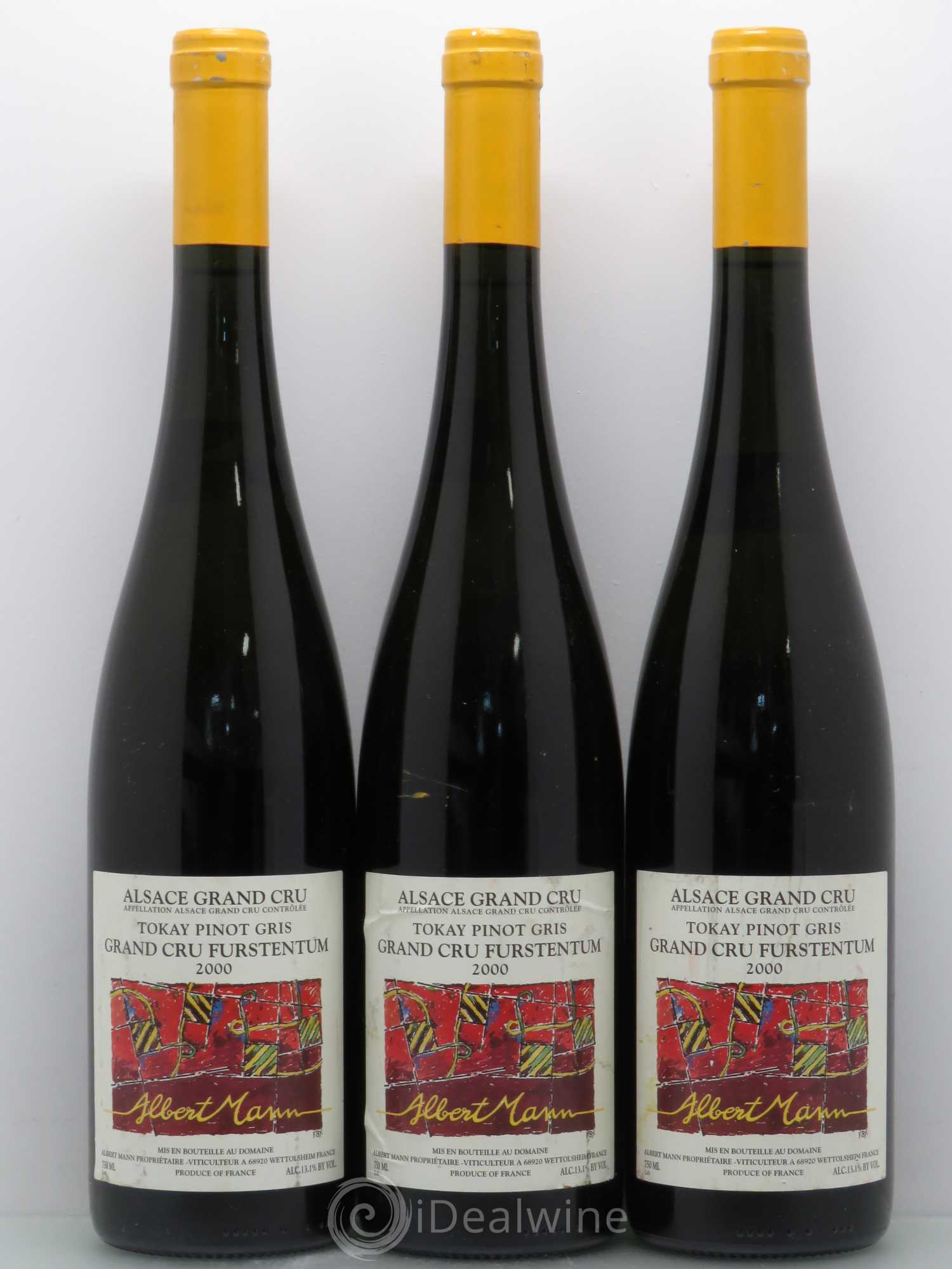 Pinot Gris Alsace Grand Cru Furstentum - Albert Mann 2000 - Posten von 3 Flaschen - 0