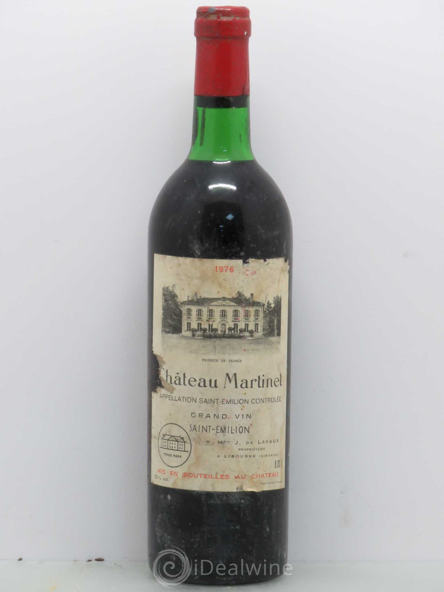 Château Martinet 1976 - Lot de 1 bouteille - 0