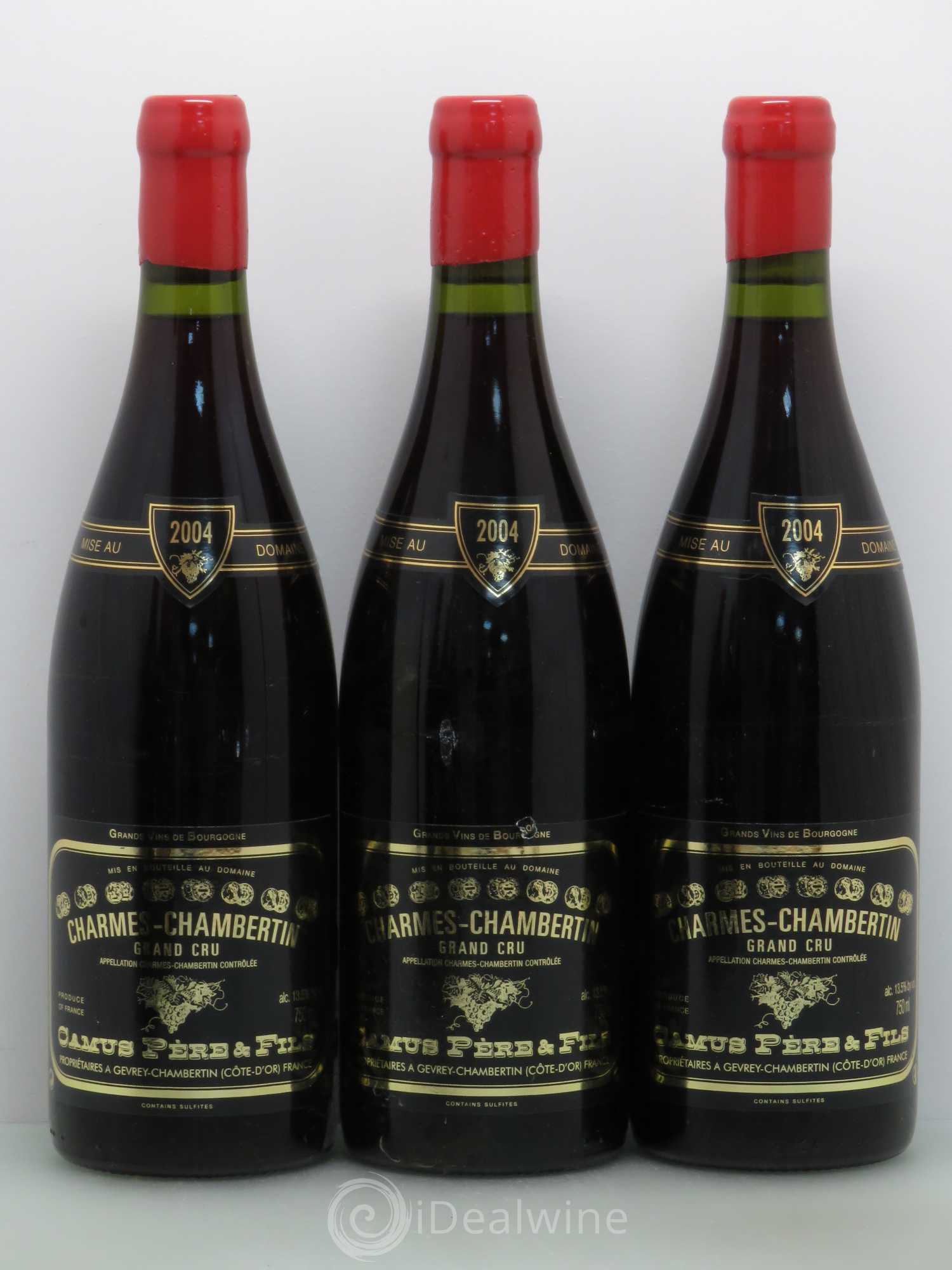 Charmes-Chambertin Grand Cru Camus Pere Et Fils 2004 - Posten von 6 Flaschen - 1