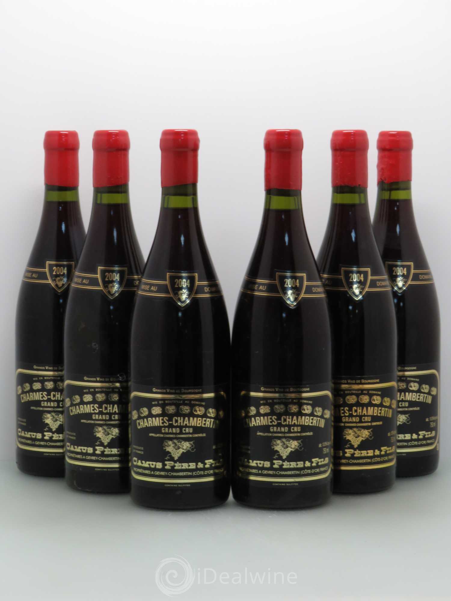 Charmes-Chambertin Grand Cru Camus Pere Et Fils 2004 - Posten von 6 Flaschen - 0