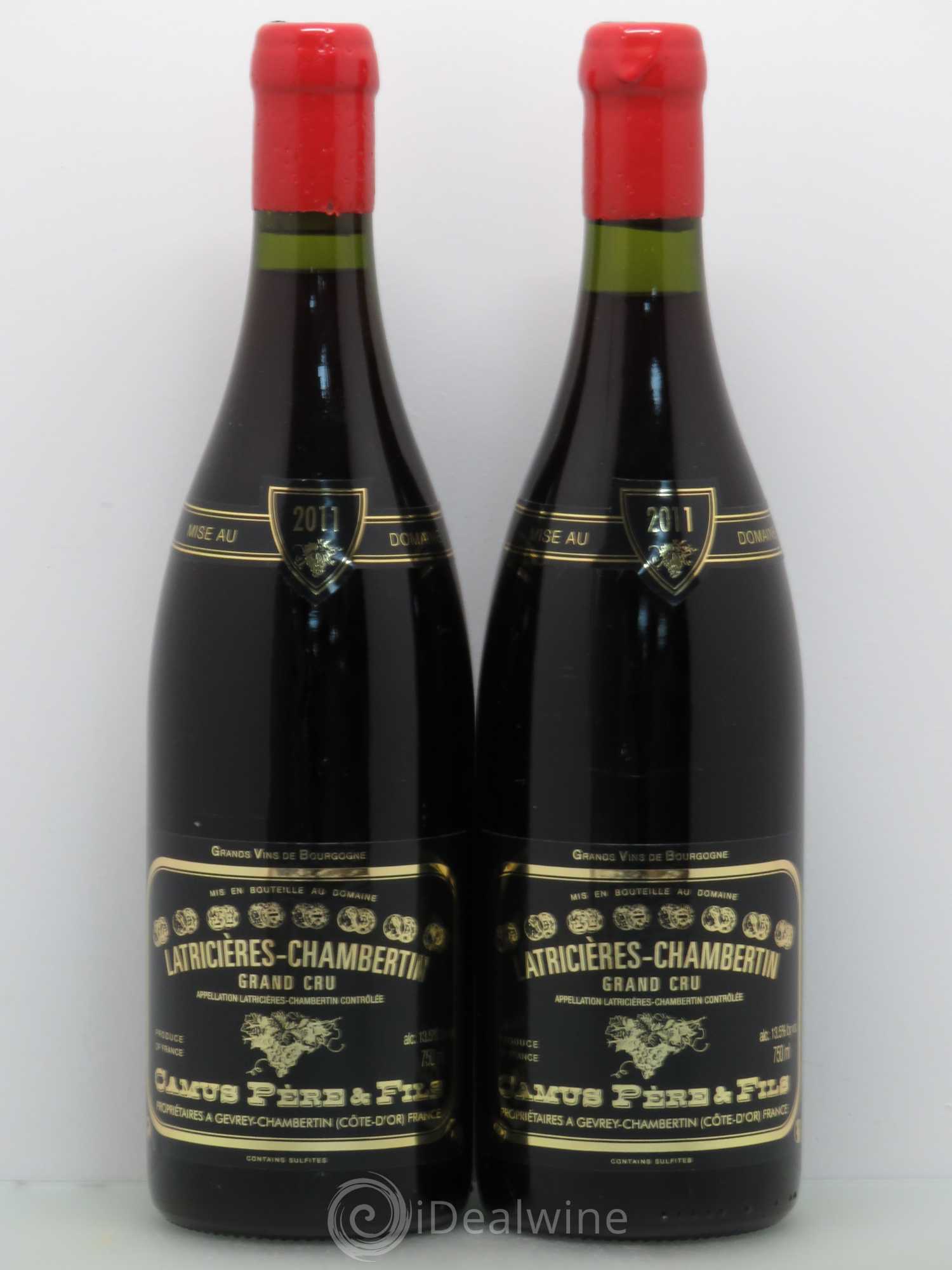 Latricières-Chambertin Grand Cru Camus Pere Et Fils 2011 - Lot de 2 bouteilles - 0