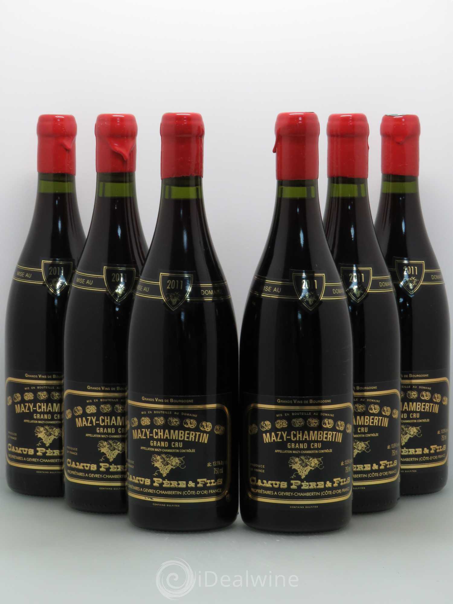 Mazis-Chambertin Grand Cru Camus Pere Et Fils 2011 - Posten von 6 Flaschen - 0