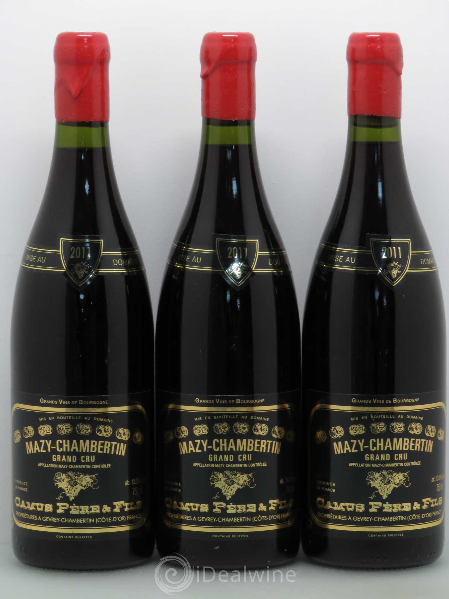 Mazis-Chambertin Grand Cru Camus Pere Et Fils 2011 - Posten von 3 Flaschen - 0