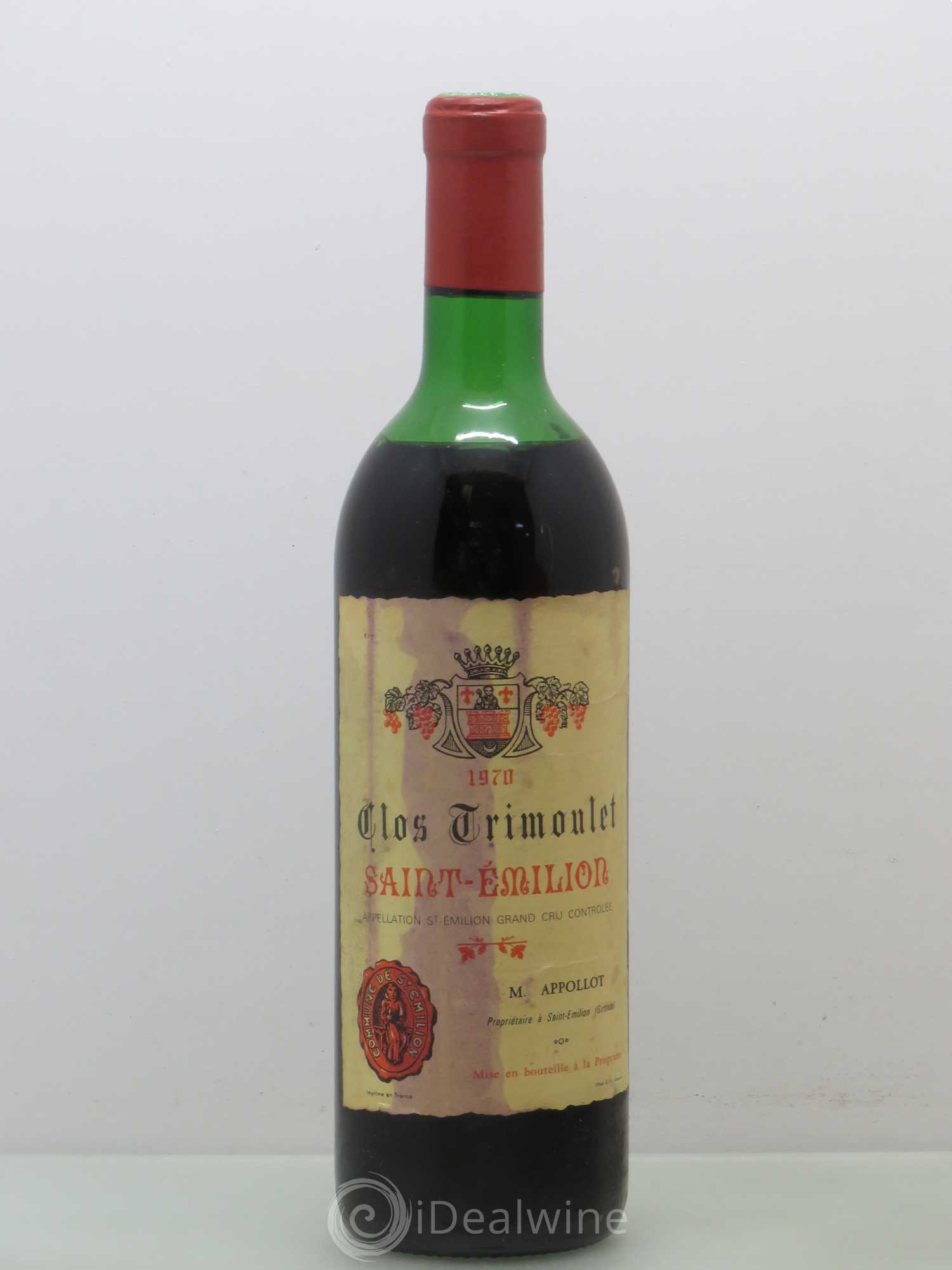 Château Trimoulet 1970 - Lot de 1 bouteille - 0