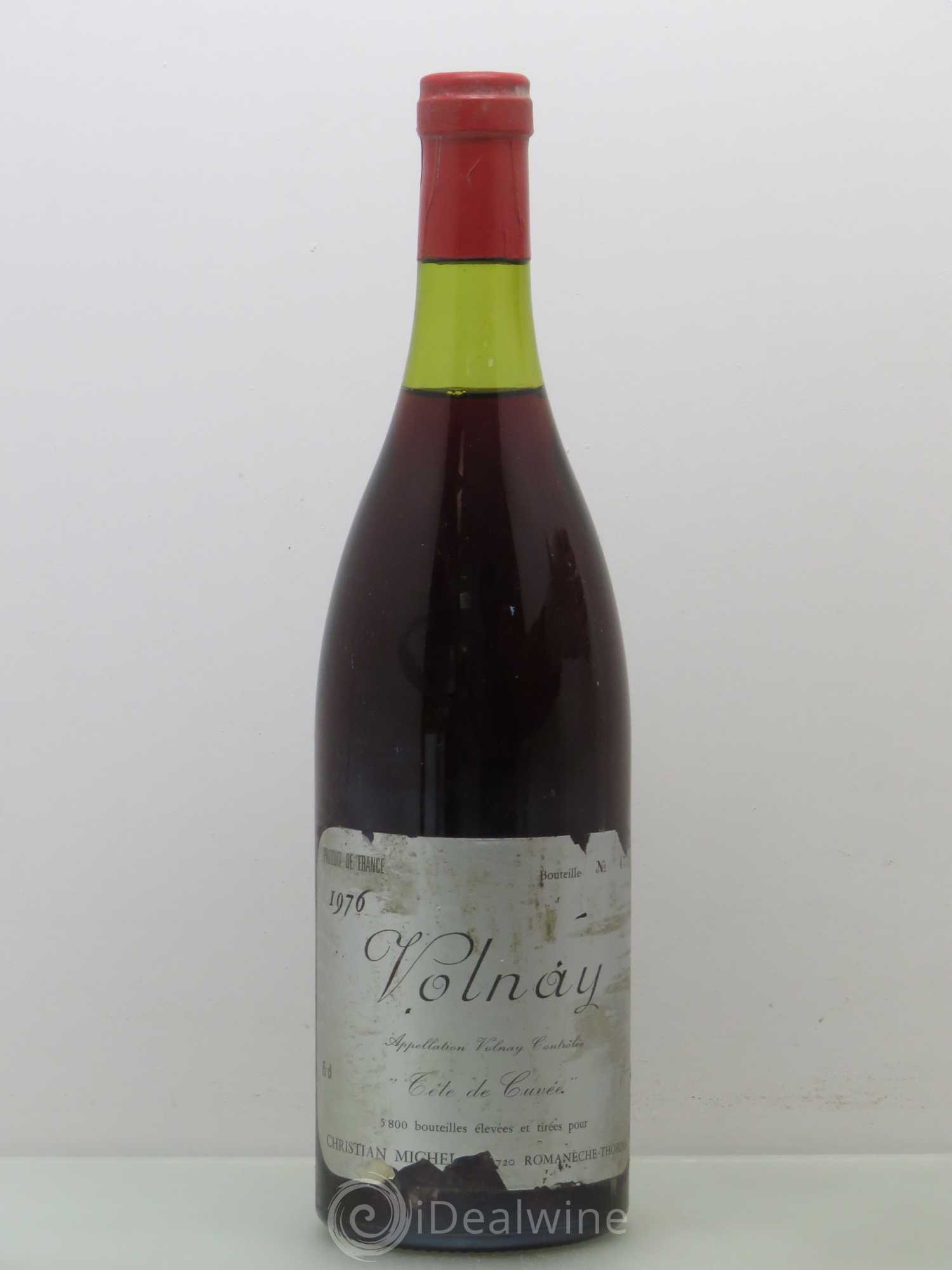 Volnay Tête de Cuvée - Christian Michel 1976 - Posten von 1 Flasche - 0