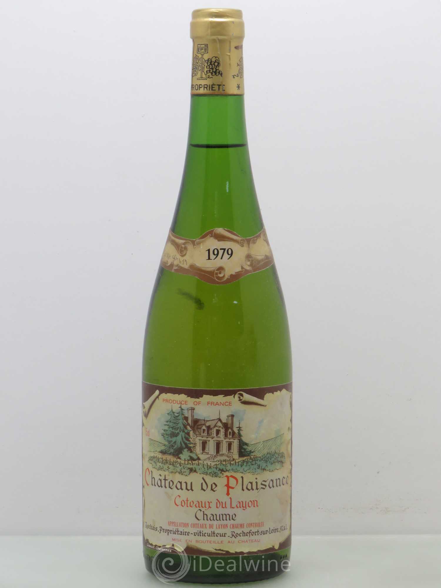 Coteaux du Layon Chaume - château de Plaisance 1979 - Lotto di 1 bottiglia - 0