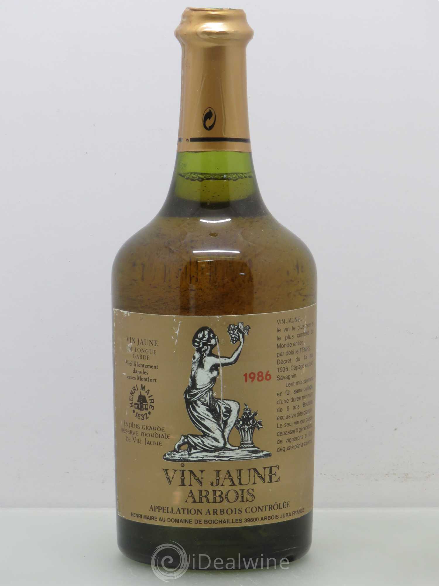 Arbois Vin Jaune Arbois - Henri Maire 1986 - Posten von 1 Flasche - 0