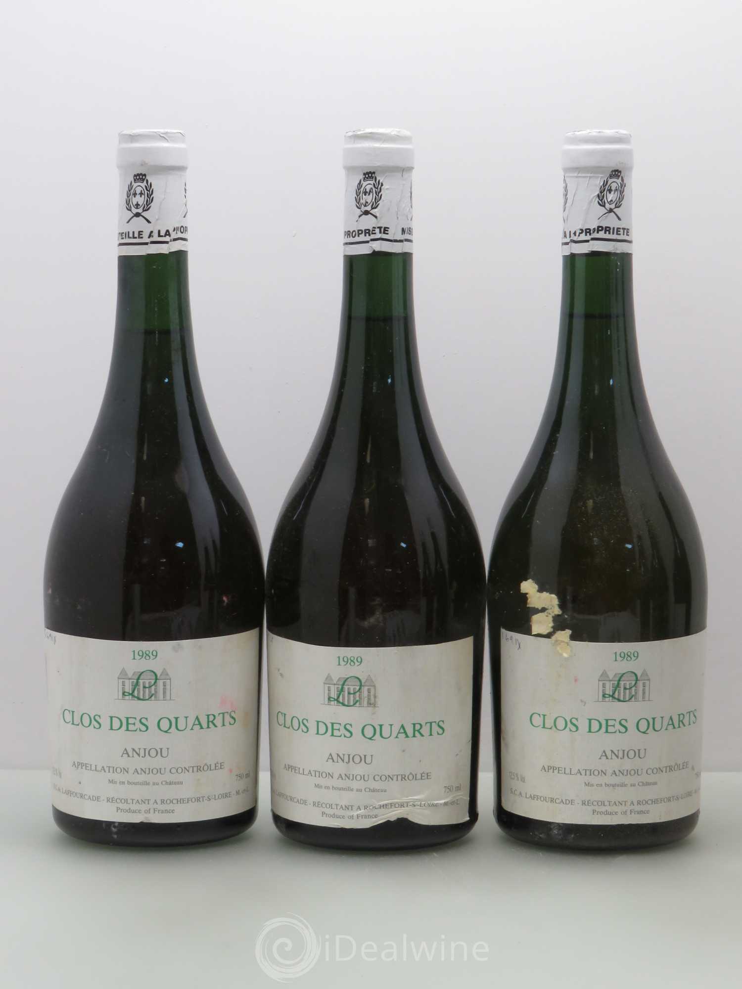 Anjou Laffourcade Clos des Quarts 1989 - Posten von 6 Flaschen - 1
