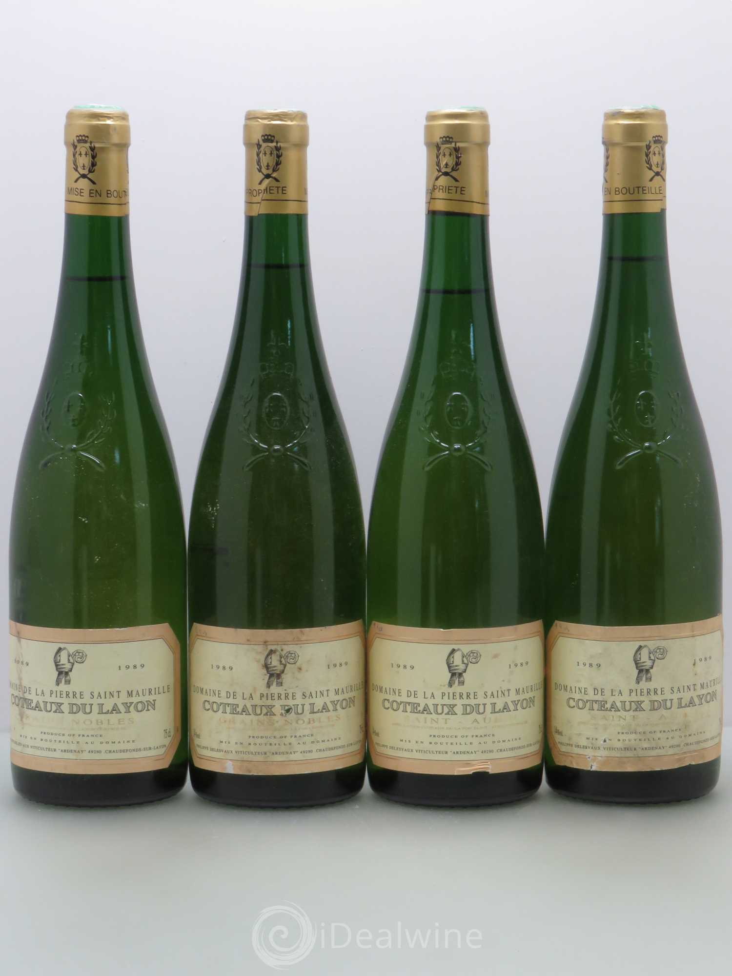 Coteaux du Layon Domaine de la Pierre Saint Maurille (sans prix de réserve) 1989 - Lotto di 4 bottiglie - 0