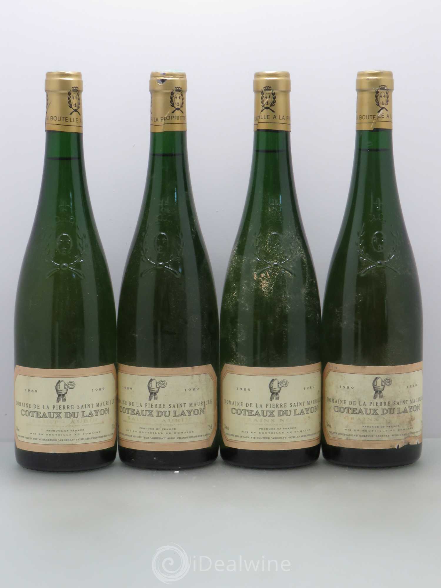 Coteaux du Layon Domaine de la Pierre Saint Maurille (sans prix de réserve) 1989 - Lotto di 4 bottiglie - 0