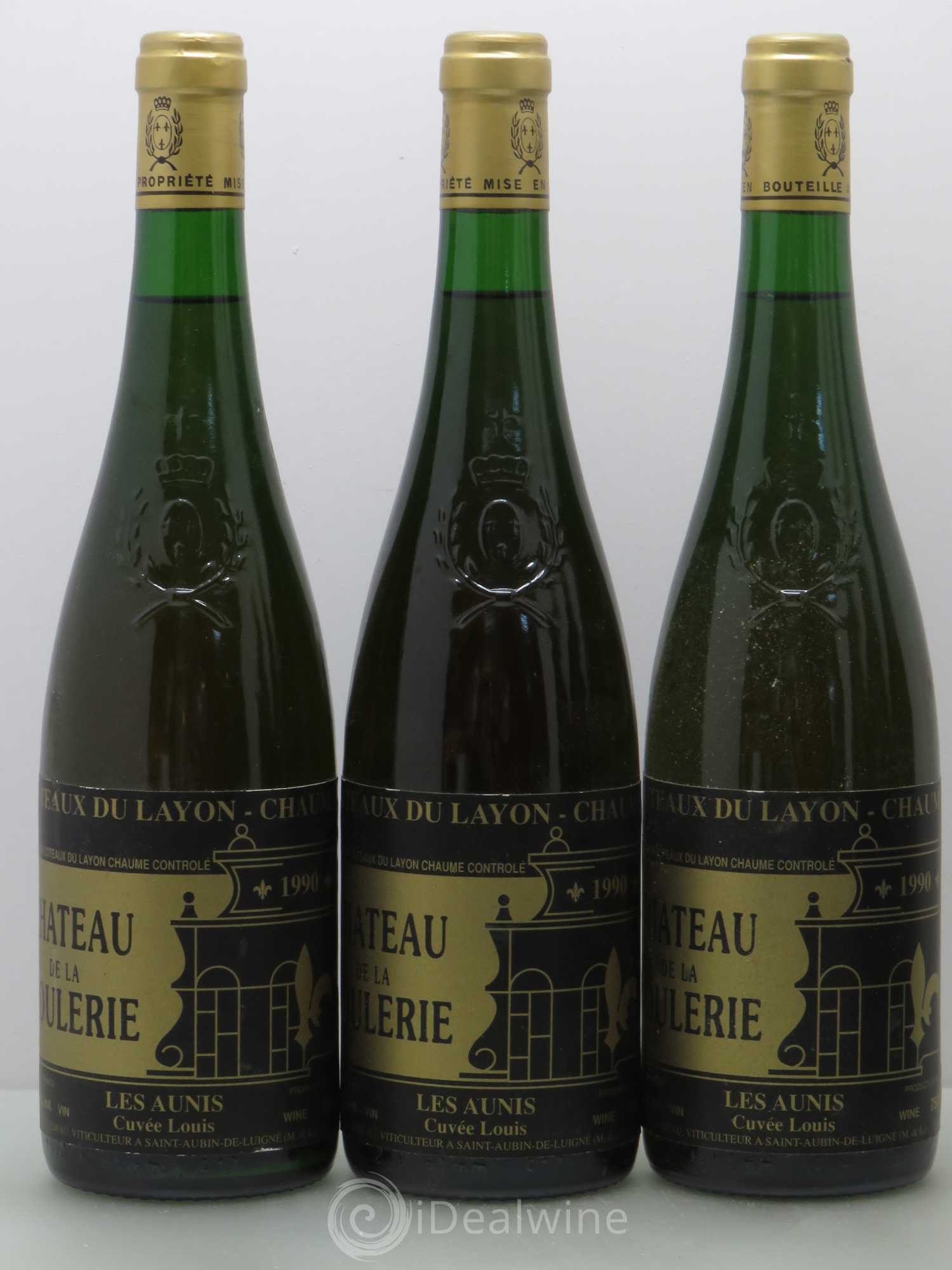 Coteaux du Layon Chaume Aunis cuvée Louis - Château de la Roulerie 1990 - Lotto di 6 bottiglie - 1