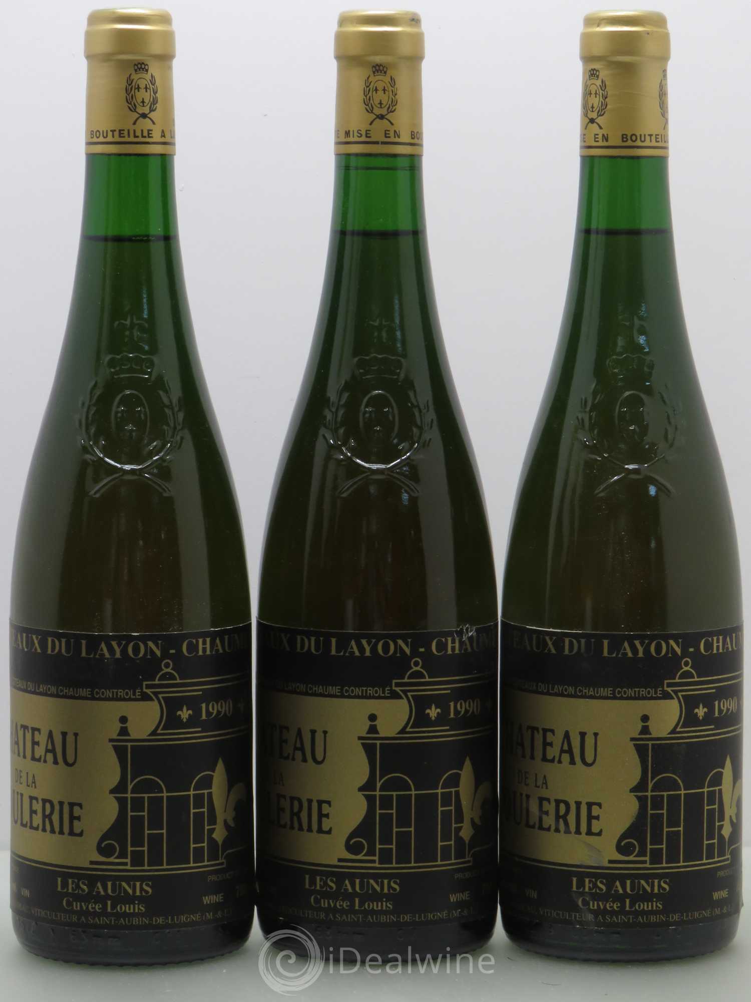 Coteaux du Layon Chaume Aunis cuvée Louis - Château de la Roulerie 1990 - Lotto di 6 bottiglie - 2