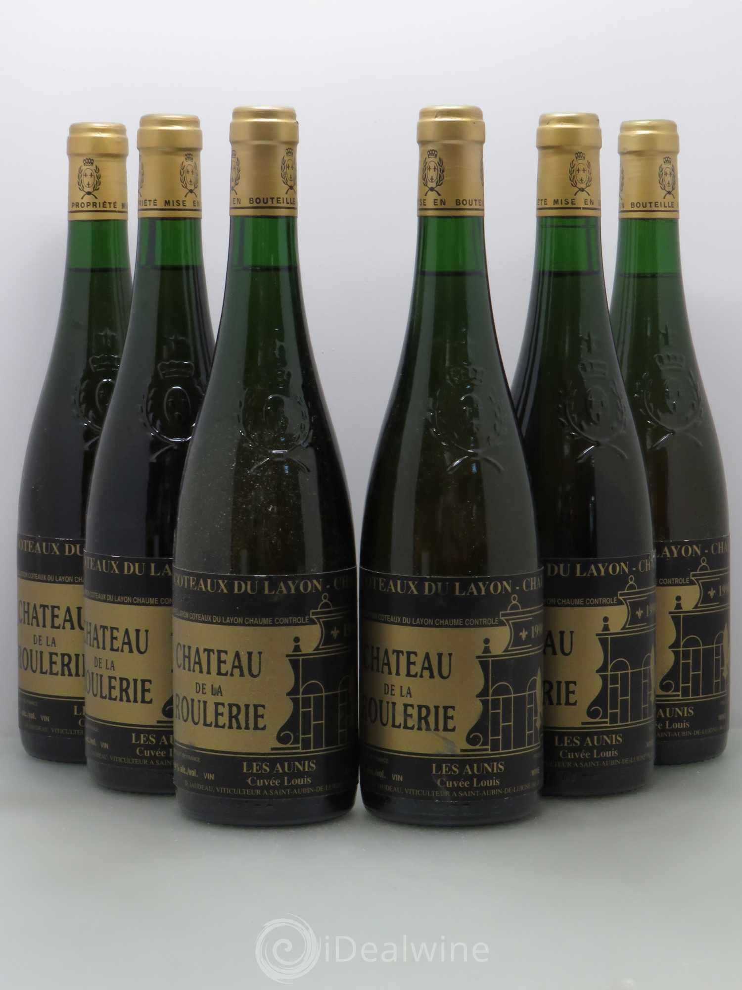 Coteaux du Layon Chaume Aunis cuvée Louis - Château de la Roulerie 1990 - Lotto di 6 bottiglie - 0