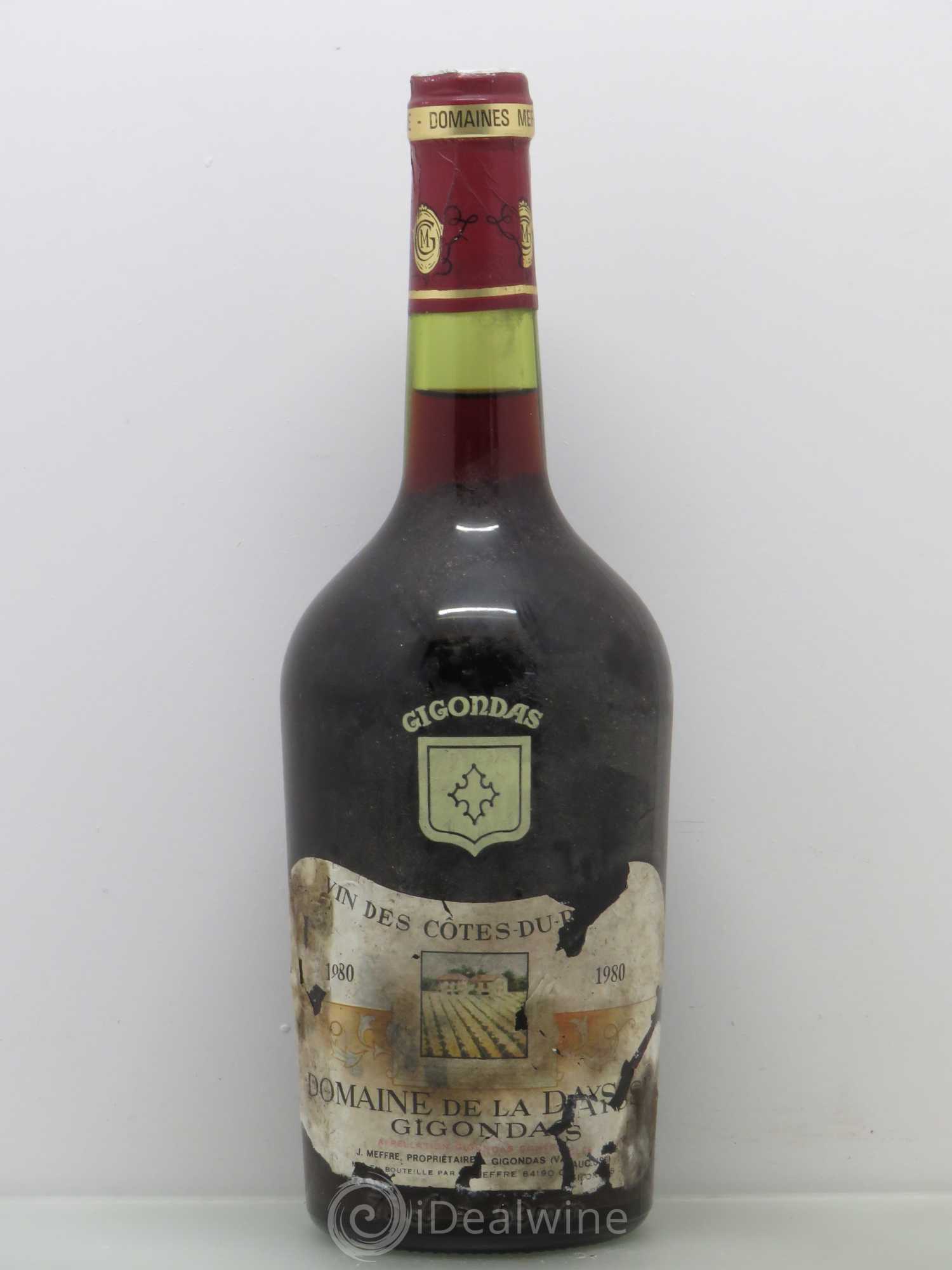 Gigondas Domaine De La Daysse 1980 - Posten von 1 Flasche - 0