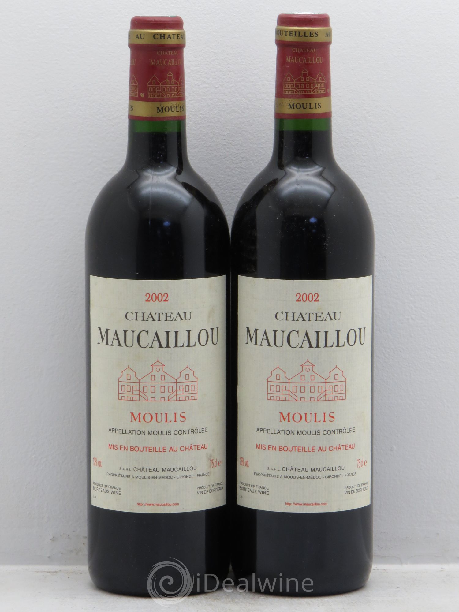 Château Maucaillou 2002 - Lot de 2 bouteilles - 0