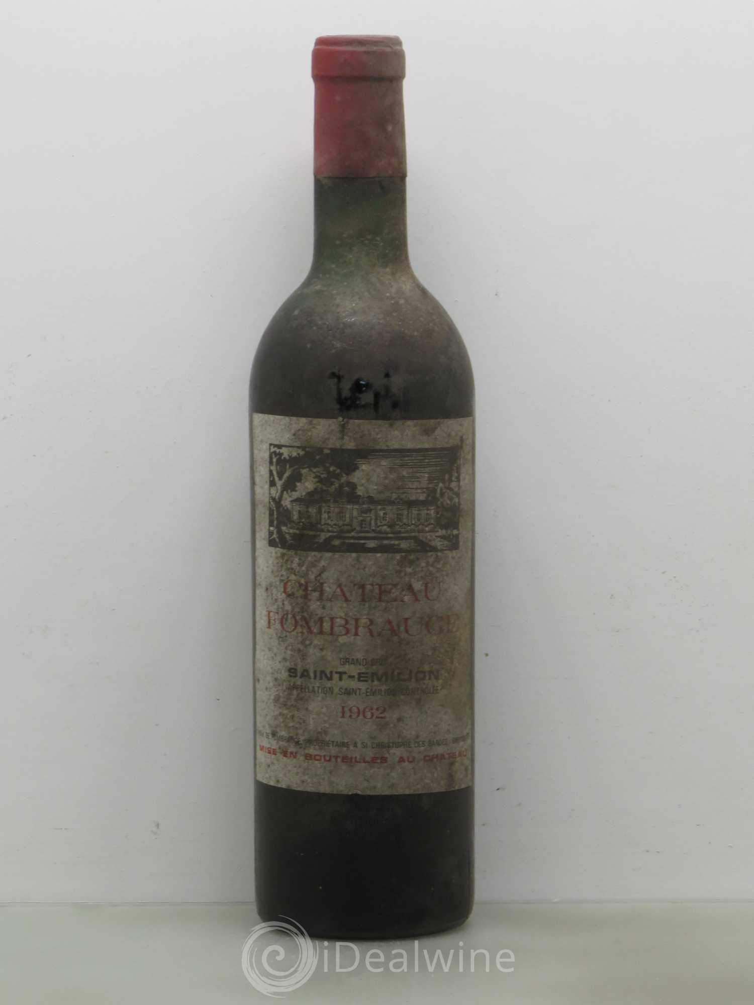 Château Fombrauge Grand Cru Classé 1962 - Lot de 1 bouteille - 0