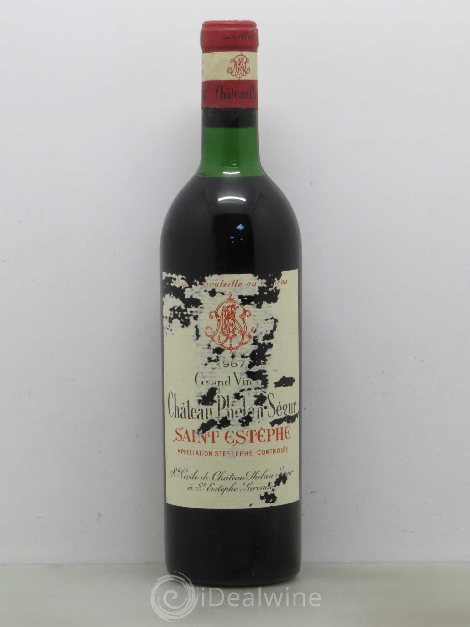 Château Phélan Ségur 1967 - Lot de 1 bouteille - 0