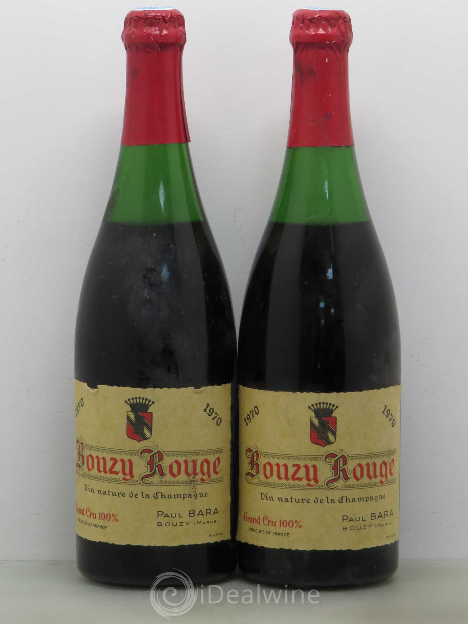 Divers Bouzy Grand Cru - Paul Bara 1970 - Posten von 2 Flaschen - 0