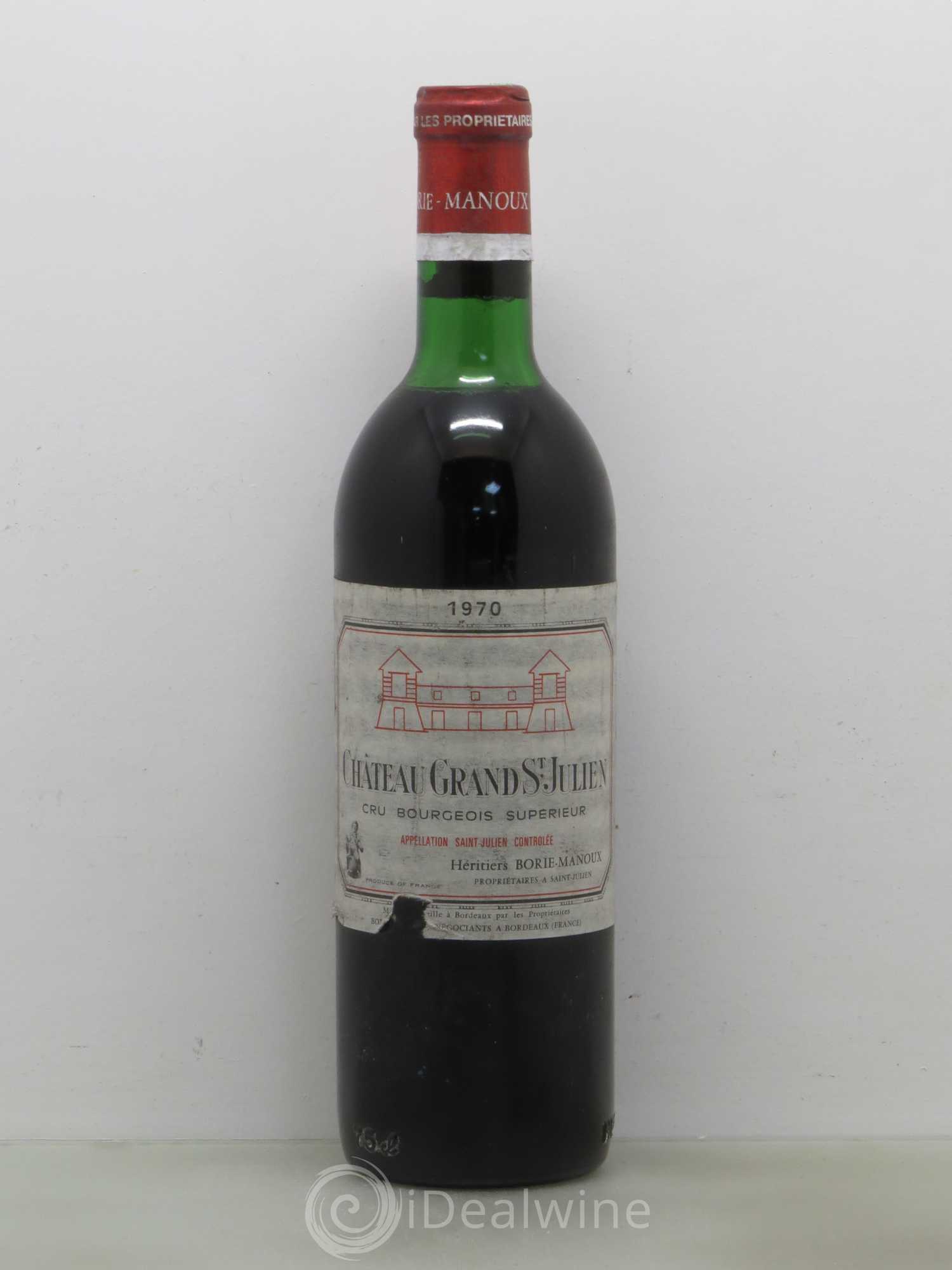 Bordeaux Château Grand Saint Julien 1970 - Posten von 1 Flasche - 0