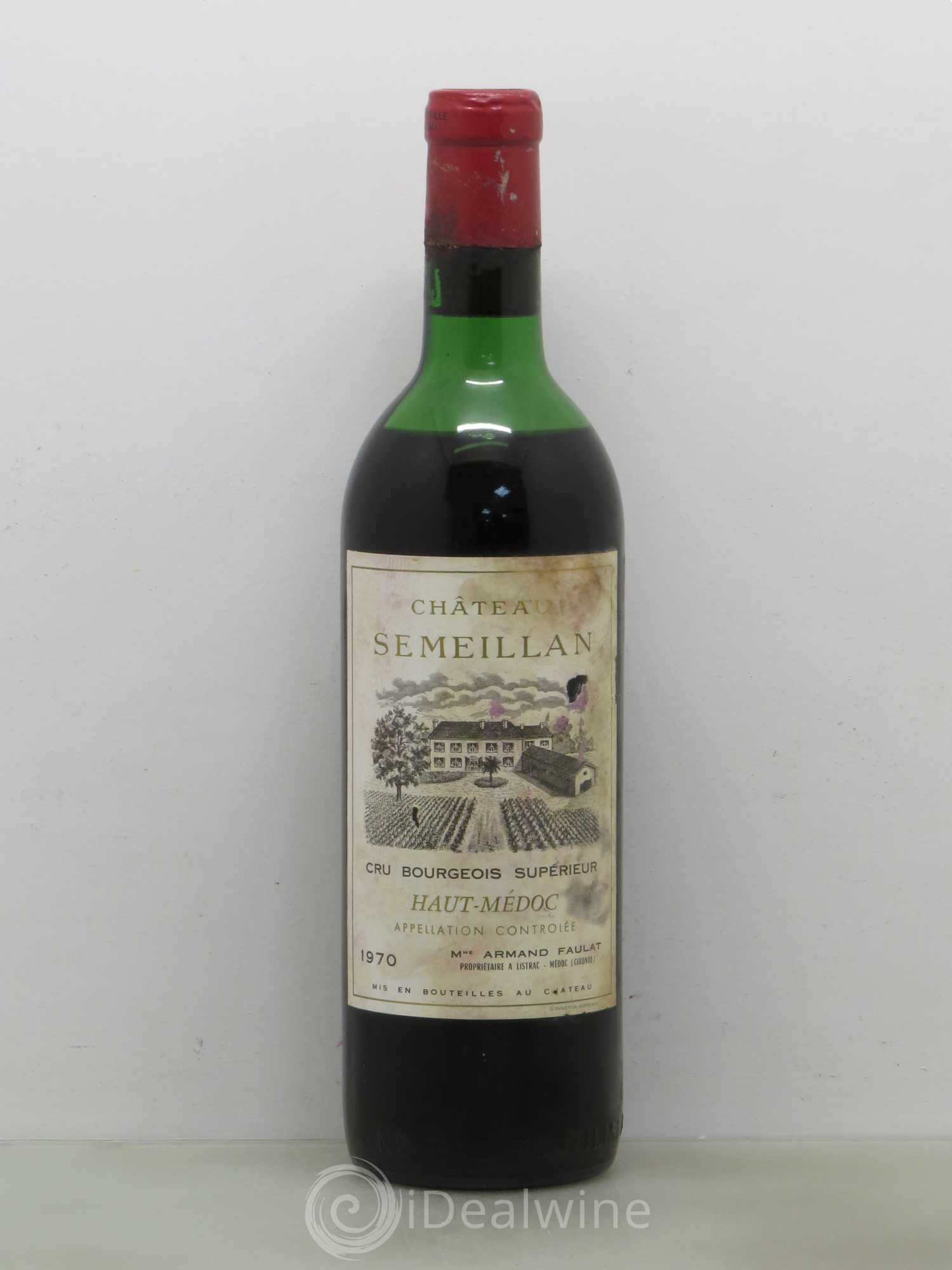 Bordeaux Château Semeillan haut médoc 1970 - Posten von 1 Flasche - 0