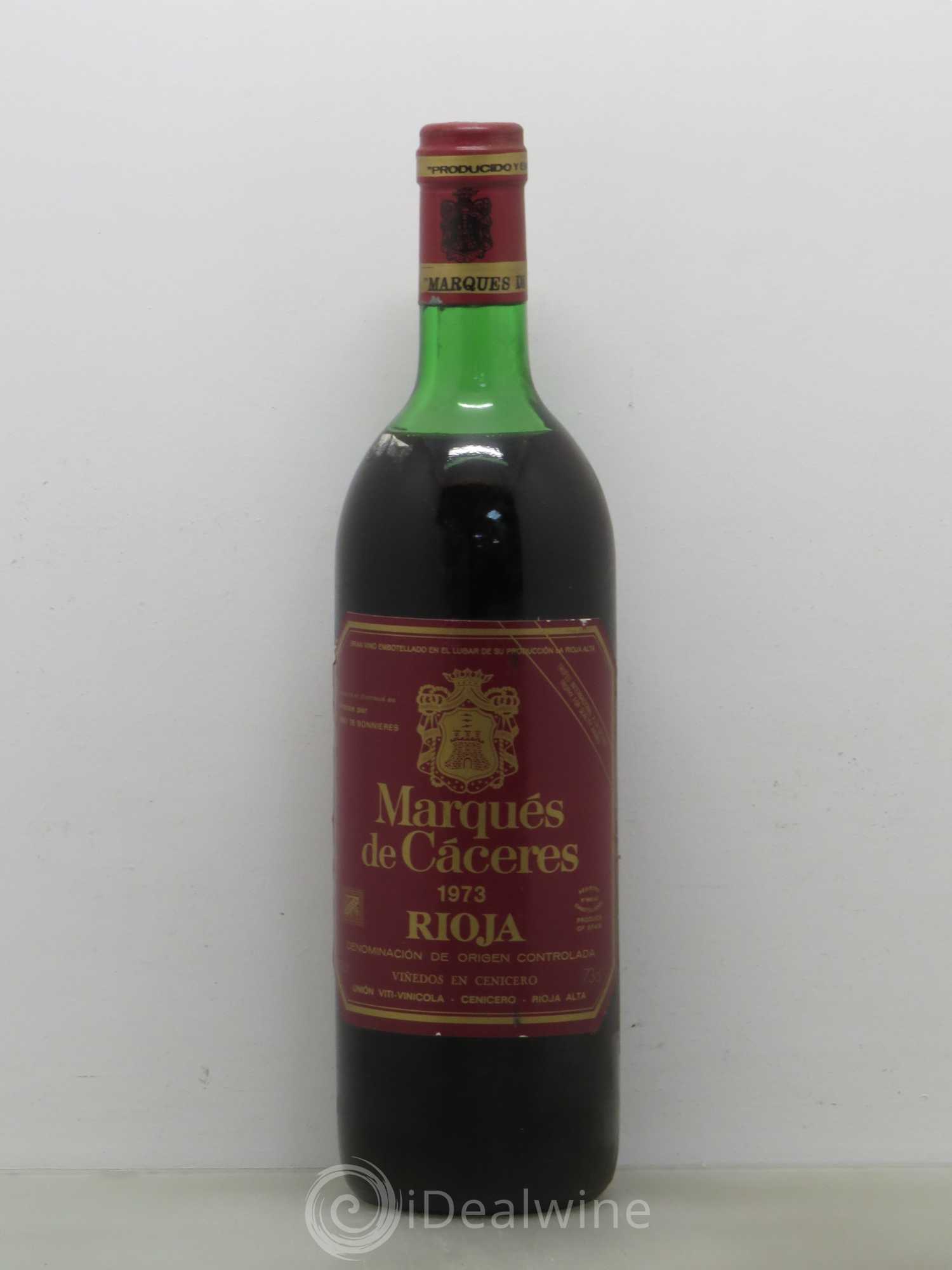 Rioja DOCA Reserva Marquès de Caceres 1973 - Posten von 1 Flasche - 0