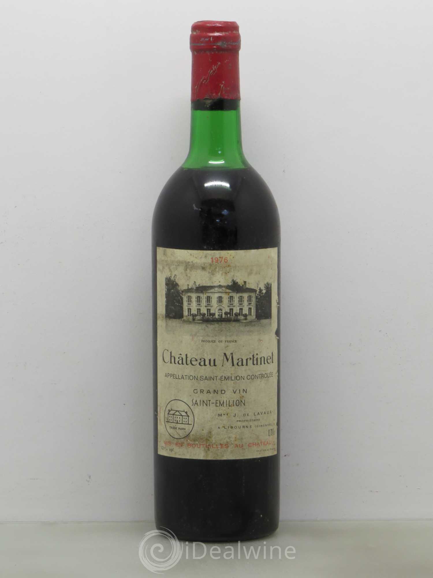 Château Martinet 1976 - Lot de 1 bouteille - 0