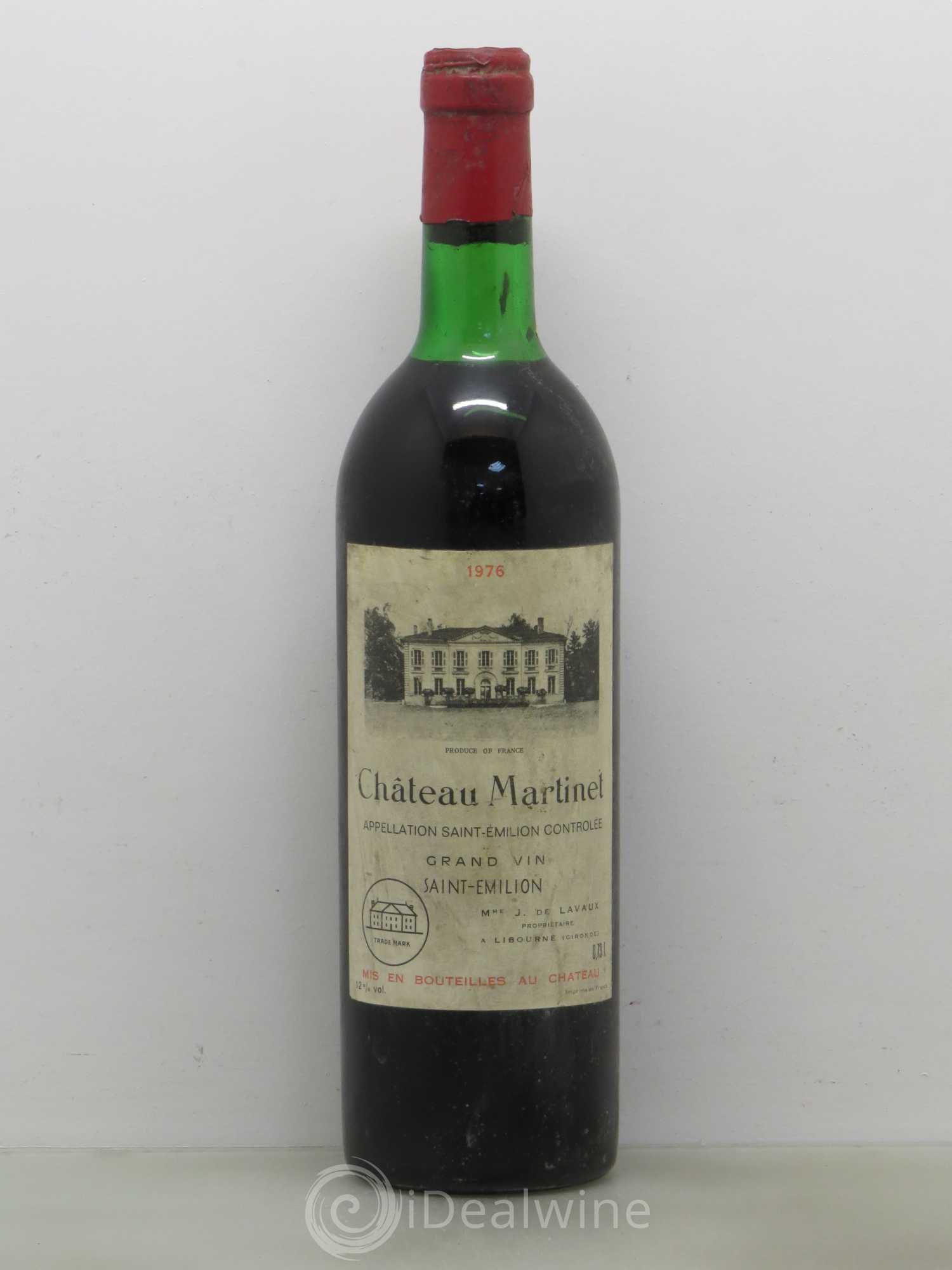 Château Martinet 1976 - Lot de 1 bouteille - 0