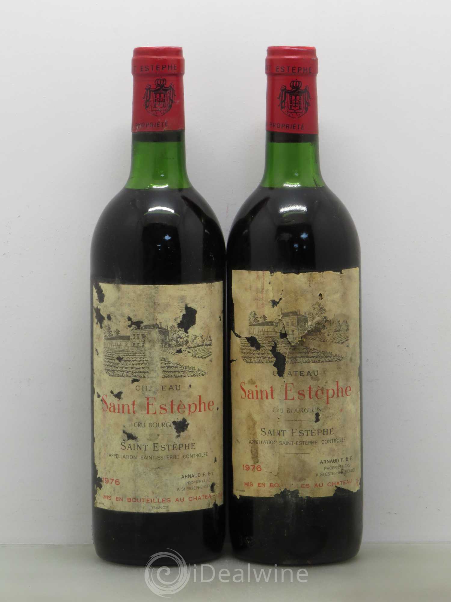 Château Saint-Estèphe 1976 - Lot de 2 bouteilles - 0