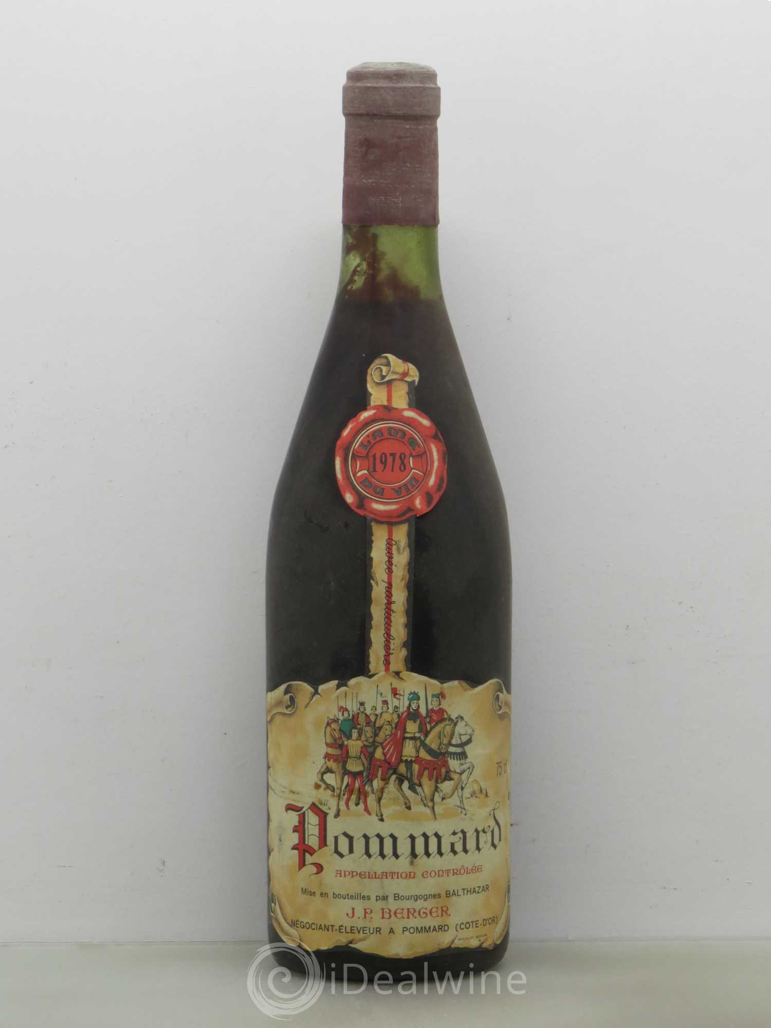 Pommard Jean Berger 1978 - Lot de 1 bouteille - 0