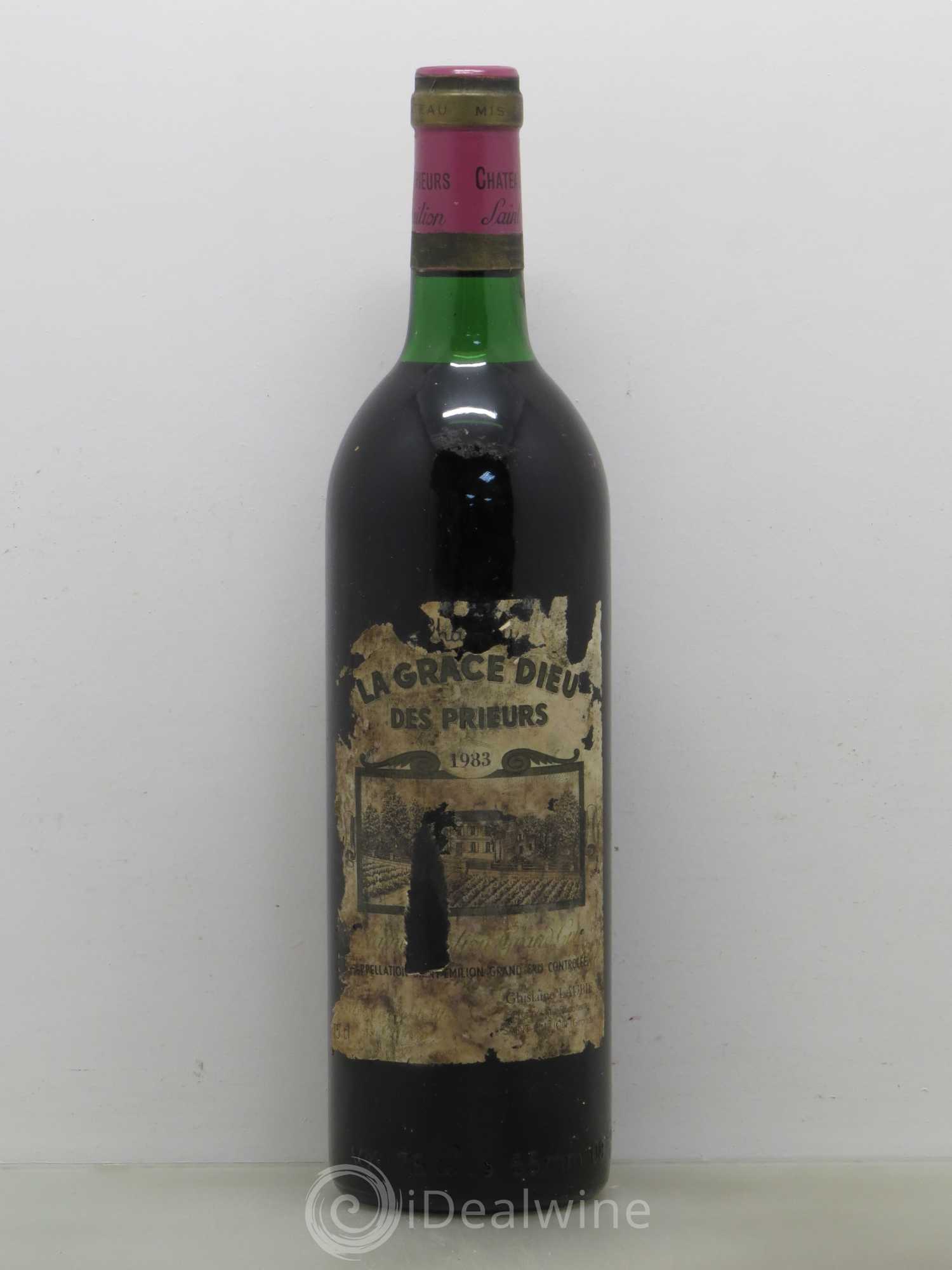 Château la Grâce Dieu des Prieurs 1983 - Lot de 1 bouteille - 0