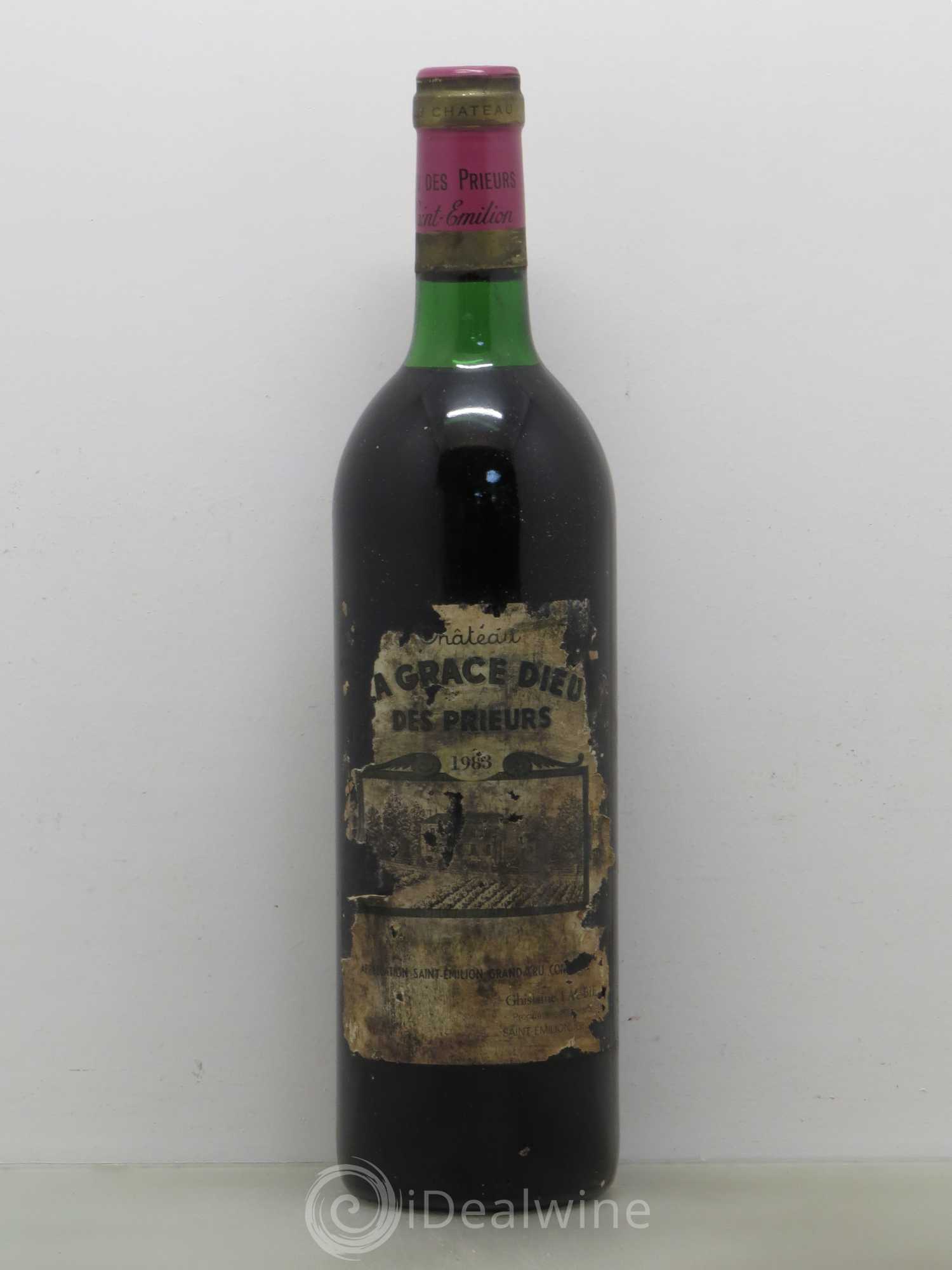 Château la Grâce Dieu des Prieurs 1983 - Lot de 1 bouteille - 0