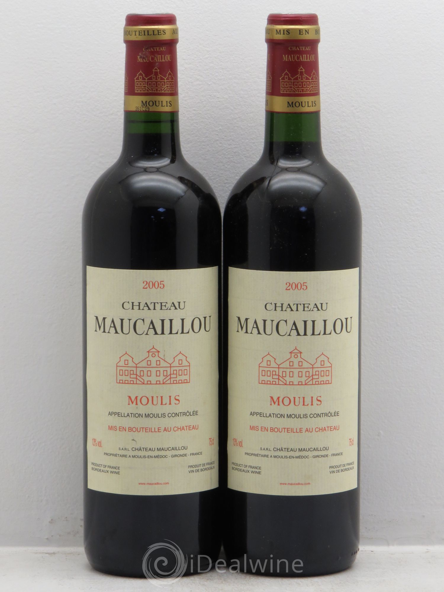 Château Maucaillou 2005 - Lot de 2 bouteilles - 0