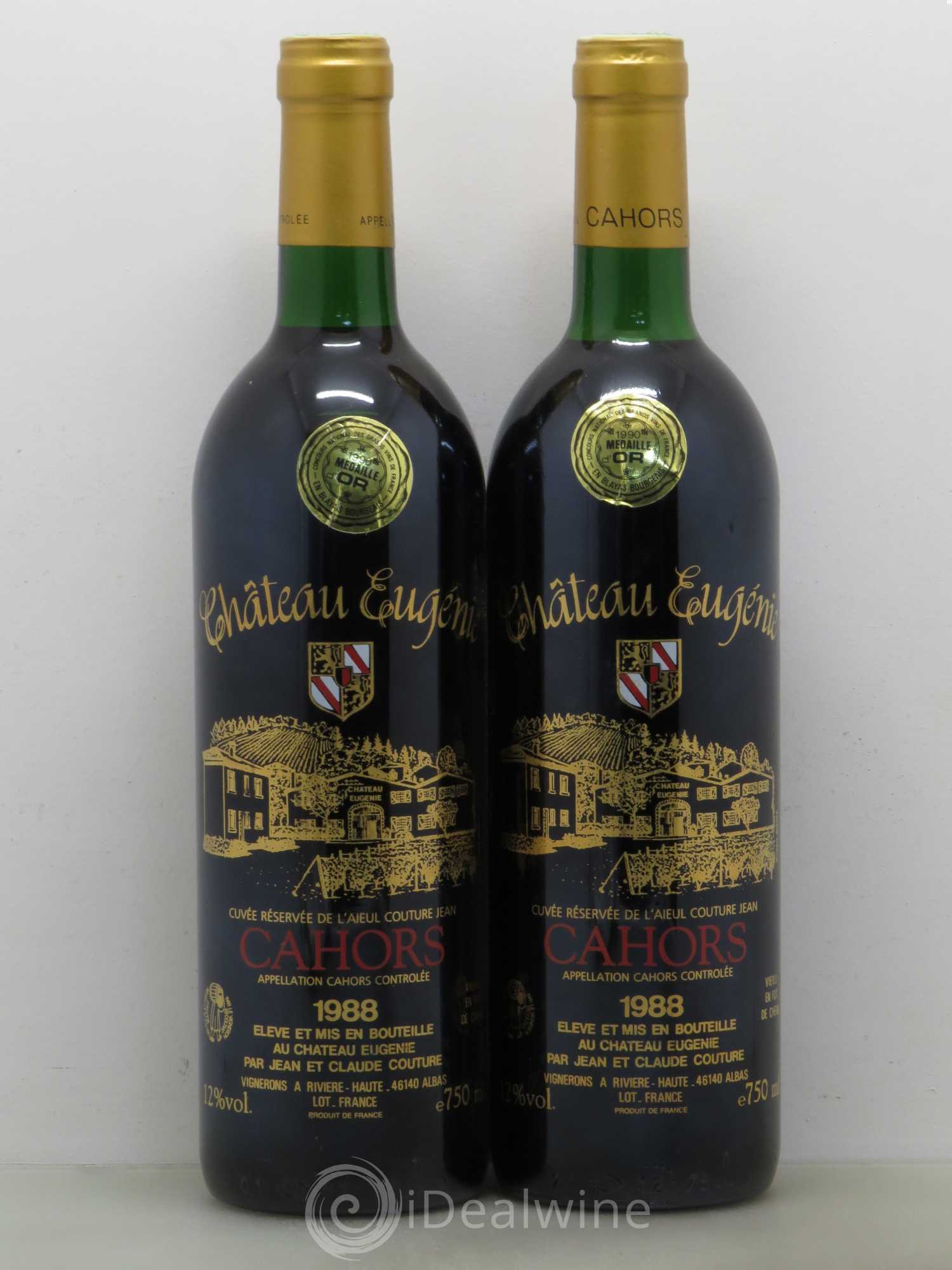 Cahors Château Eugénie 1988 - Lot de 2 bouteilles - 0