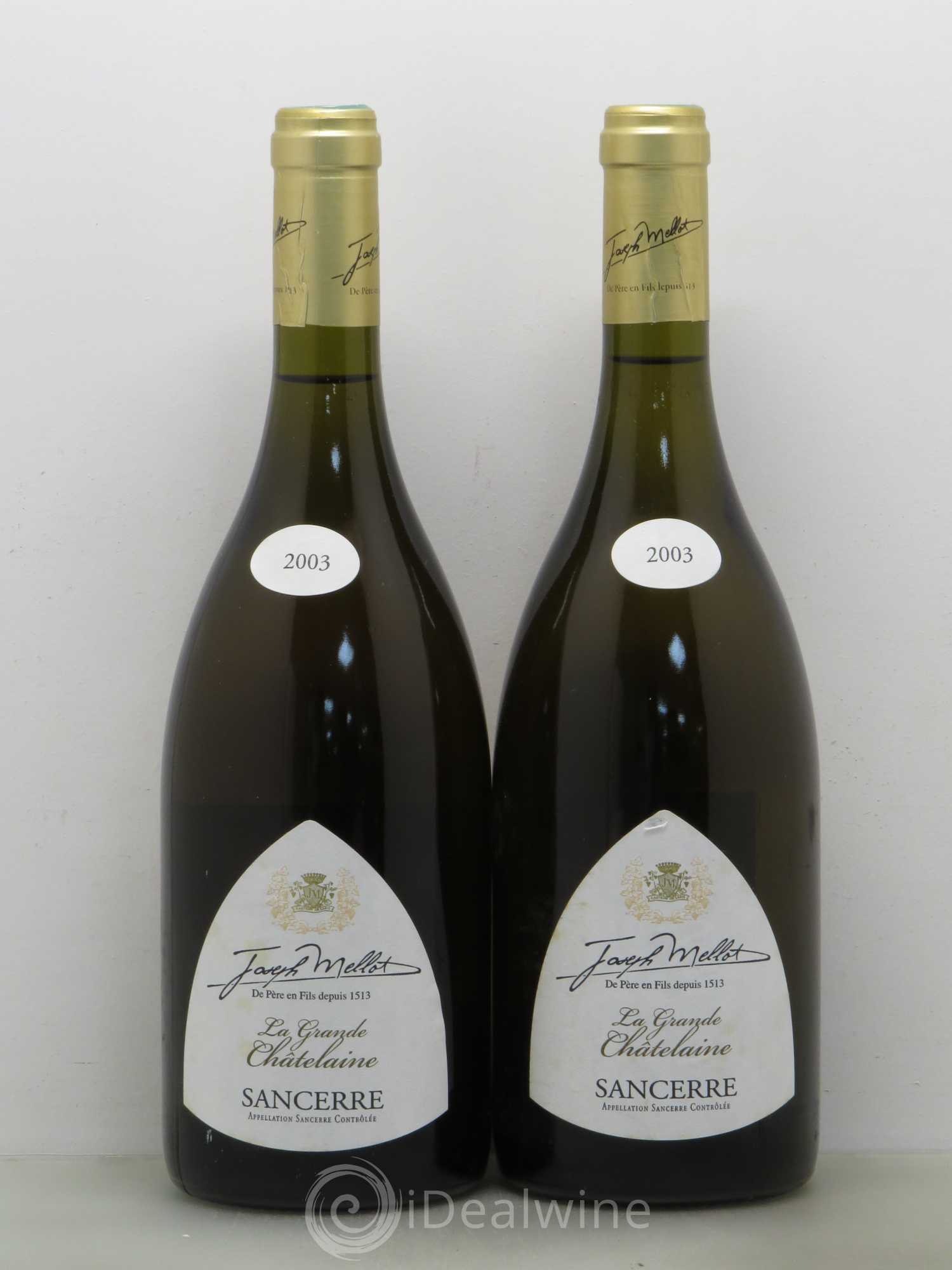 Sancerre La Grande Châtelaine - Joseph Mellot 2003 - Posten von 2 Flaschen - 0