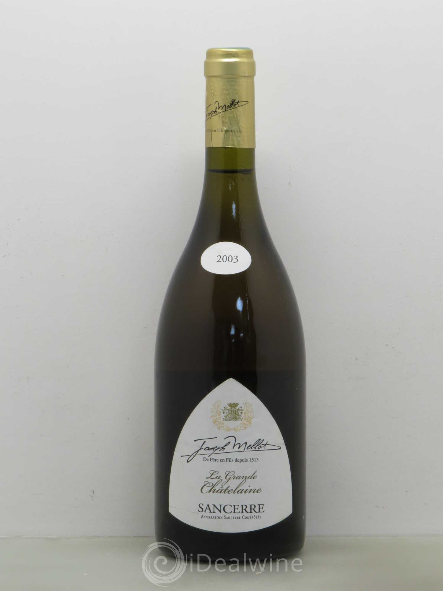 Sancerre La Grande Châtelaine - Joseph Mellot 2003 - Posten von 1 Flasche - 0