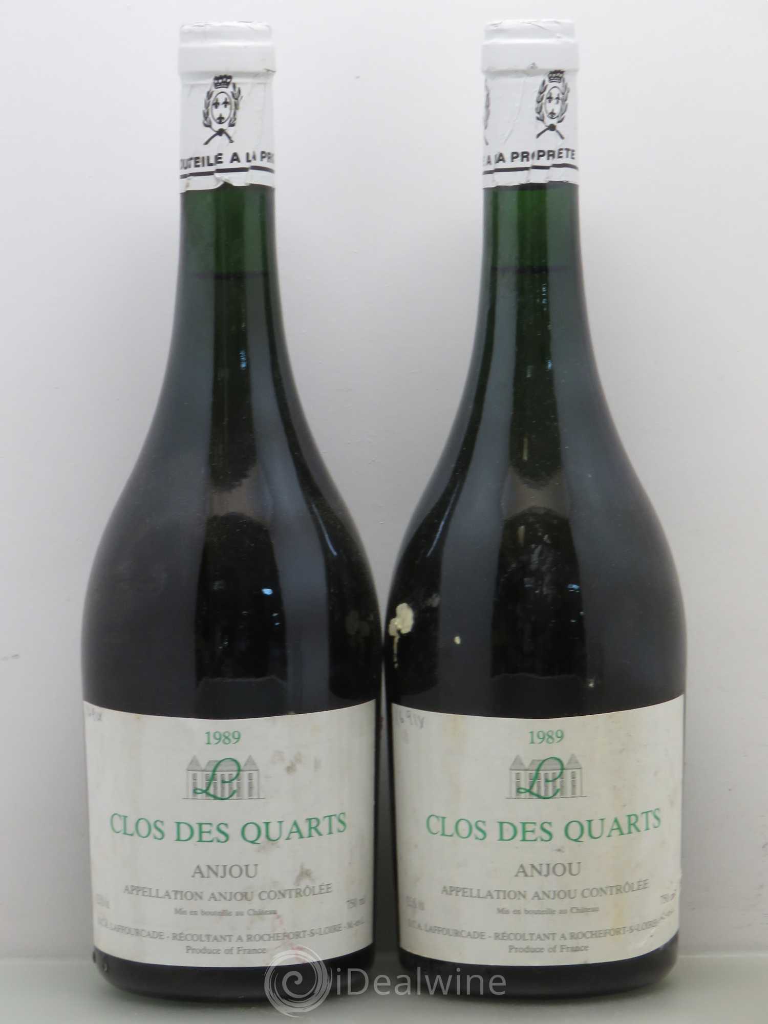 Anjou Clos de Quarts Rochefort 1989 - Lot de 2 bouteilles - 0