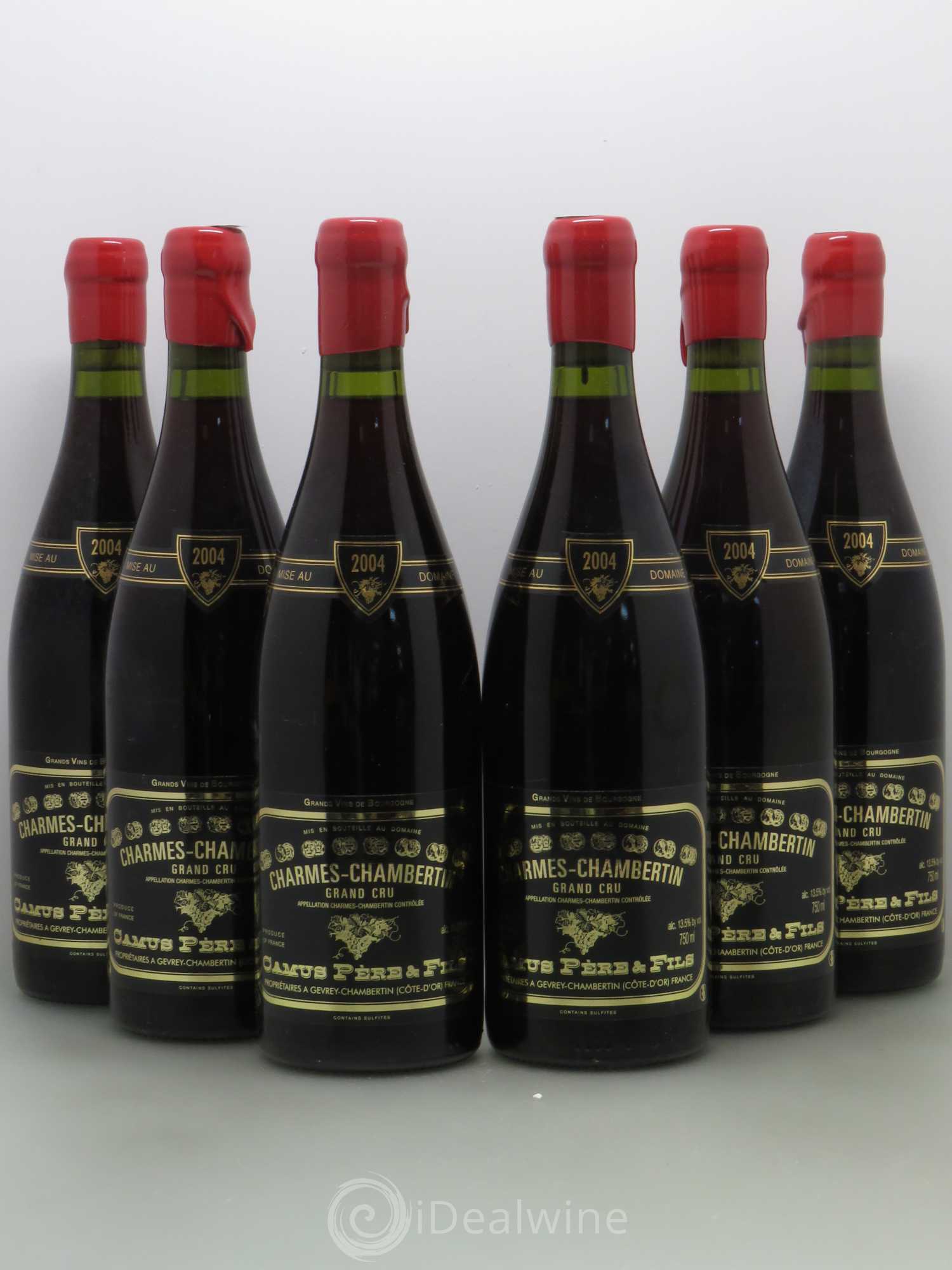 Charmes-Chambertin Grand Cru Camus 2004 - Lot de 6 bouteilles - 0