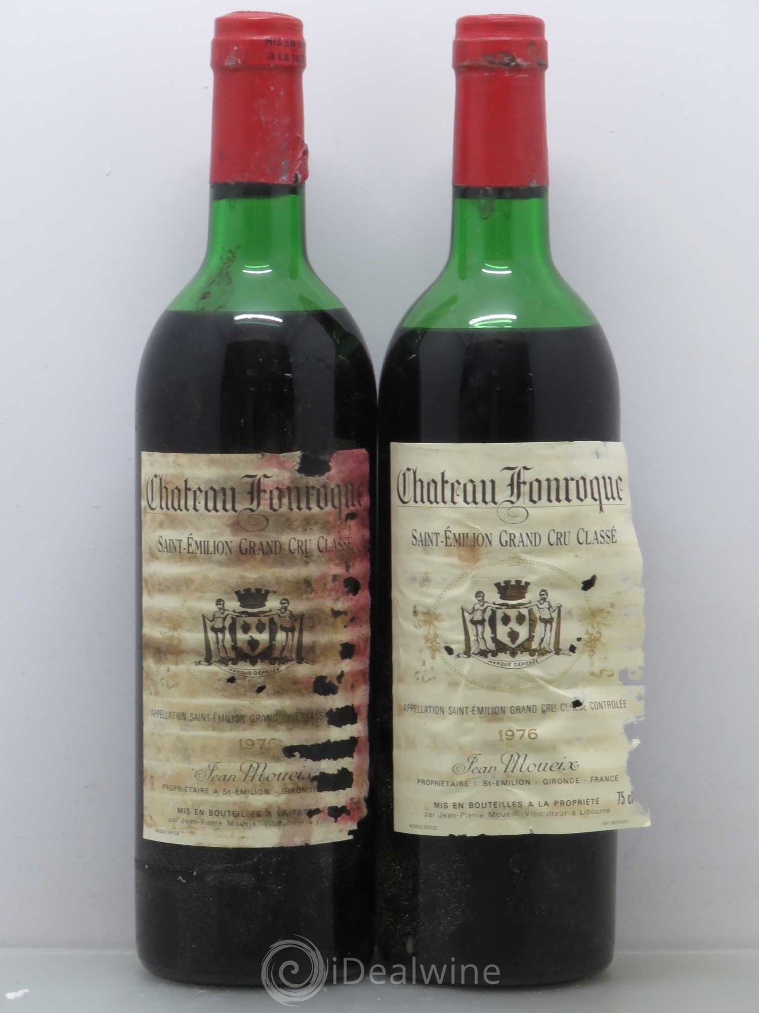 Château Fonroque Grand Cru Classé 1976 - Lot de 2 bouteilles - 0